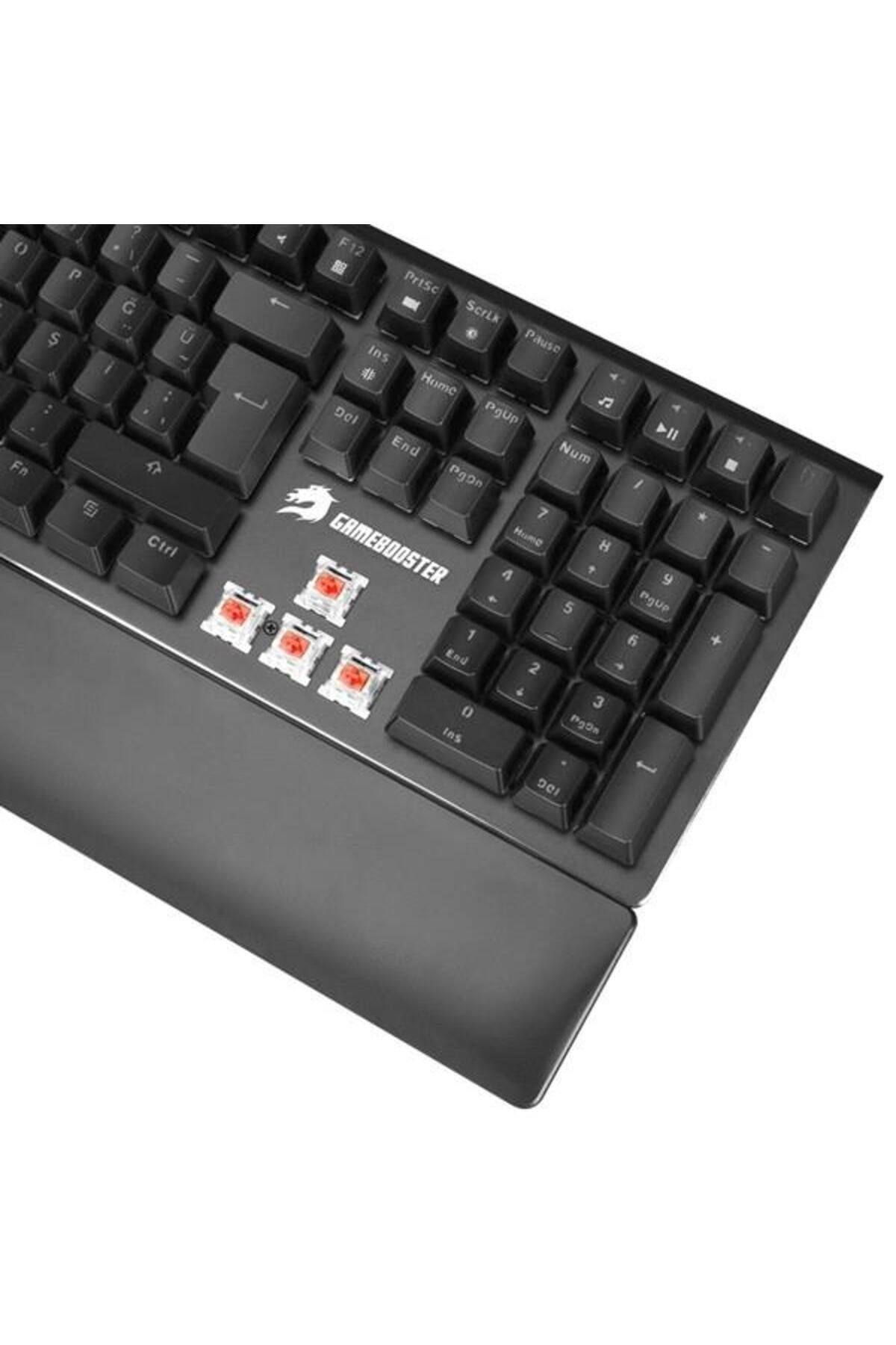 G908 Bolt Rainbow Aydınlatmalı Blue Switch Mekanik Bileklikli Oyun Klavyesi