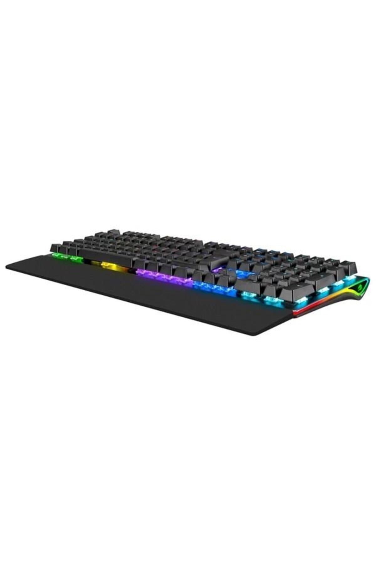 G908 Bolt Rainbow Aydınlatmalı Blue Switch Mekanik Bileklikli Oyun Klavyesi