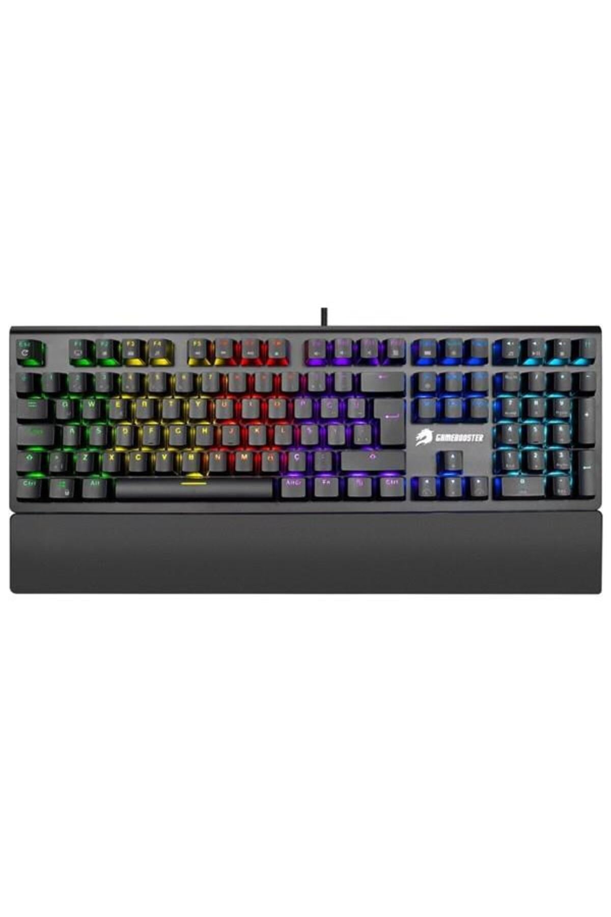 G908 Bolt Rainbow Aydınlatmalı Blue Switch Mekanik Bileklikli Oyun Klavyesi