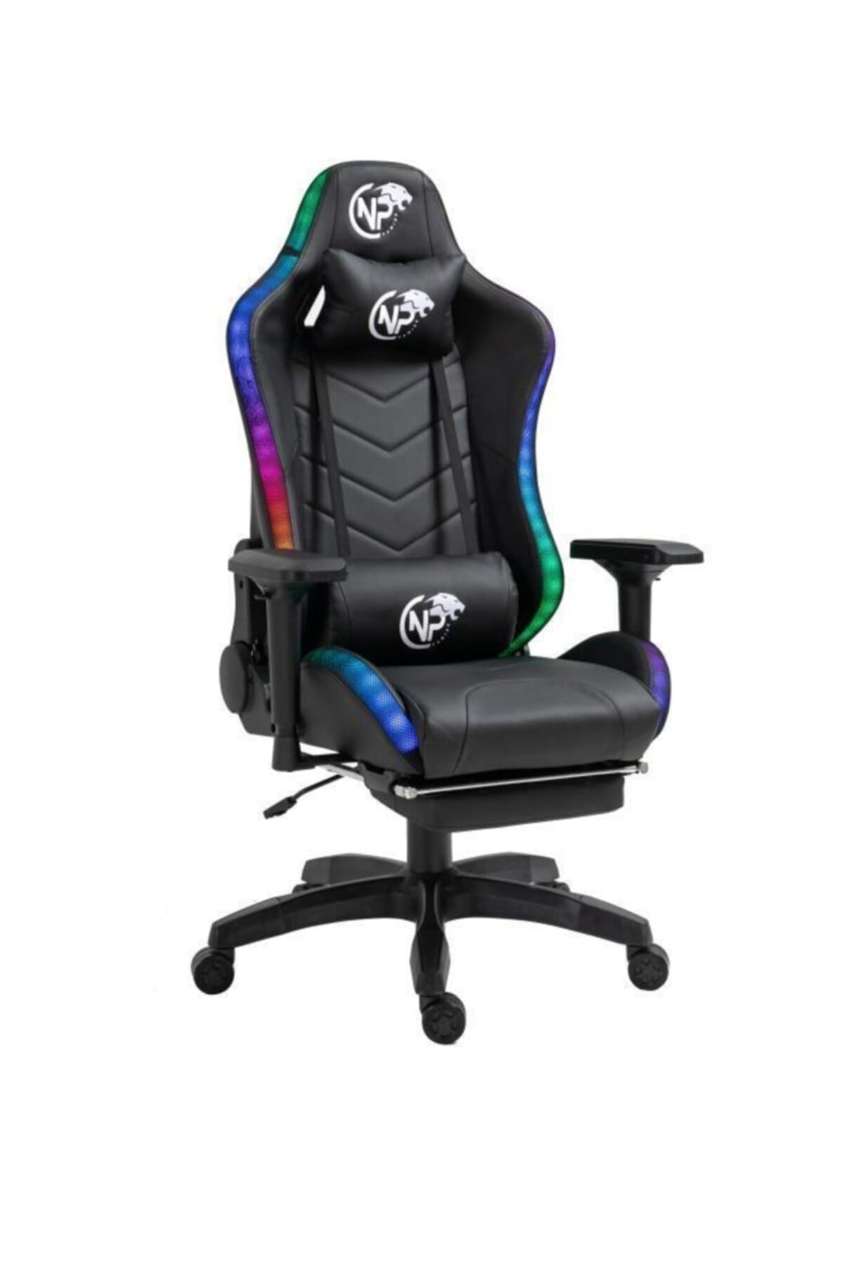 Gc3001b Masajlı,rgb,4d Kolçaklı,ayak Destekli Oyuncu Koltuğu, Siyah