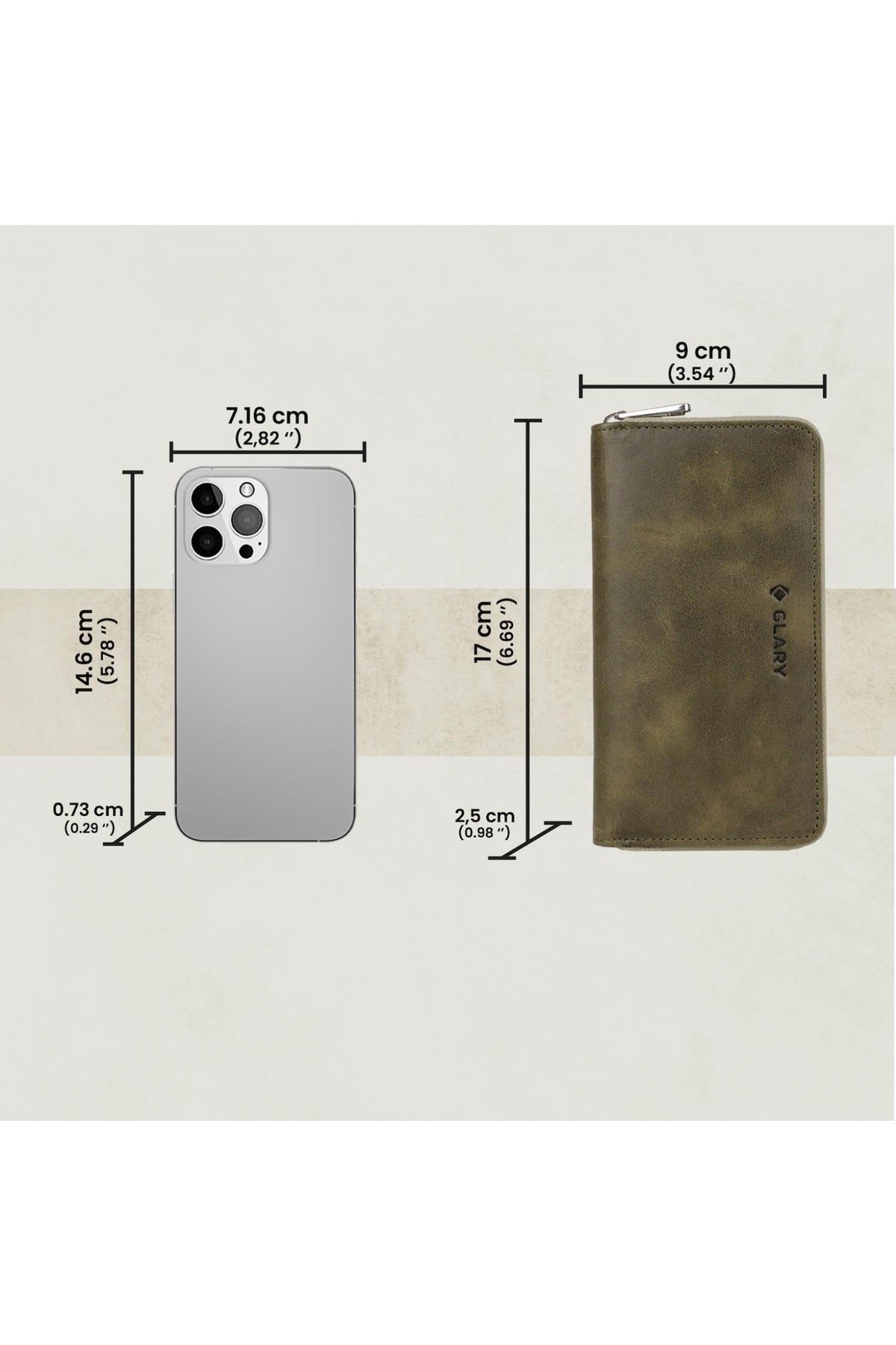 Gl100kh Telefon Bölmeli 1.sınıf Kalite Hakiki Deri(genuine Leather) Portmone Unisex Cüzdan-hak