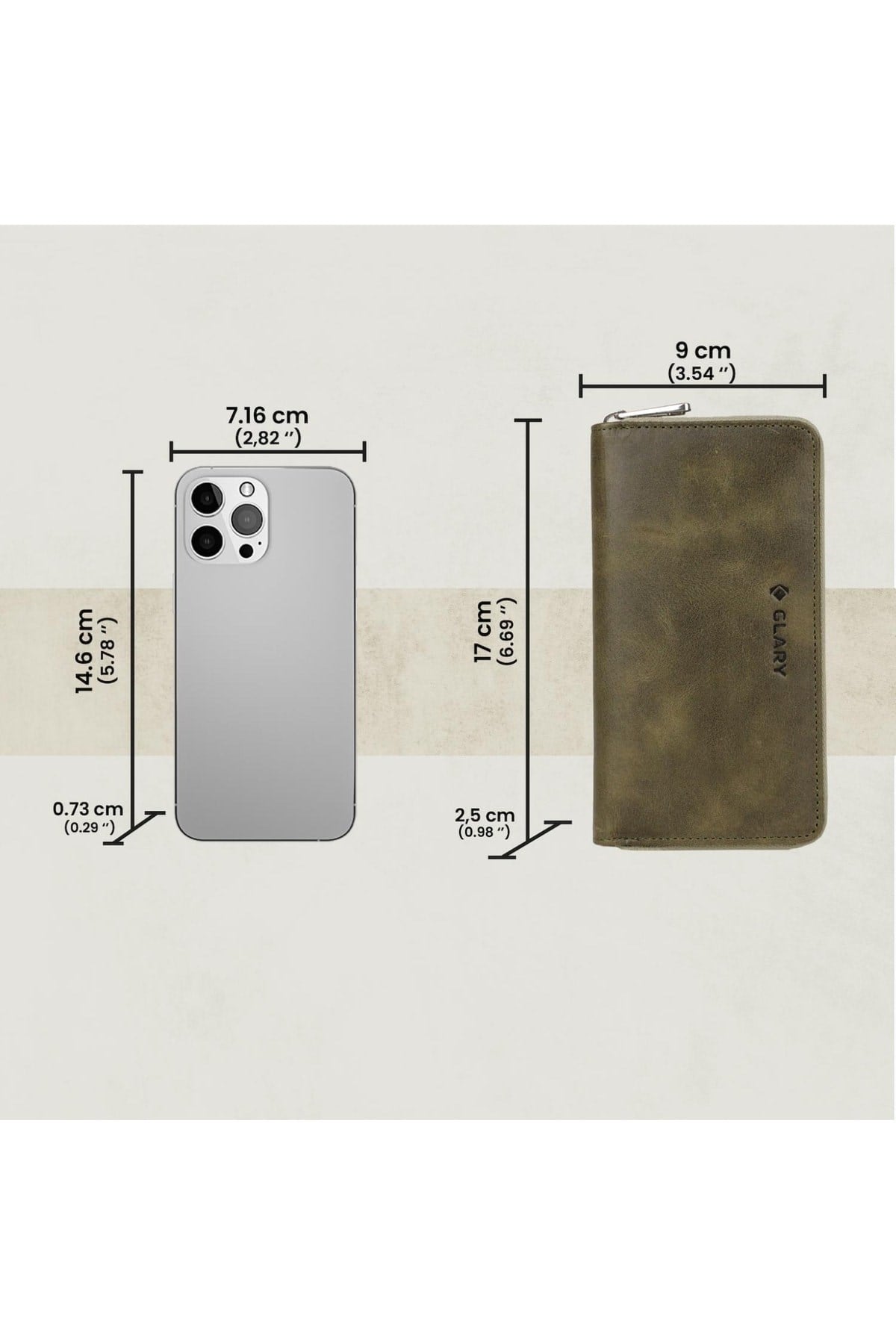 Gl100kh Telefon Bölmeli 1.sınıf Kalite Hakiki Deri(genuine Leather) Portmone Unisex Cüzdan-hak