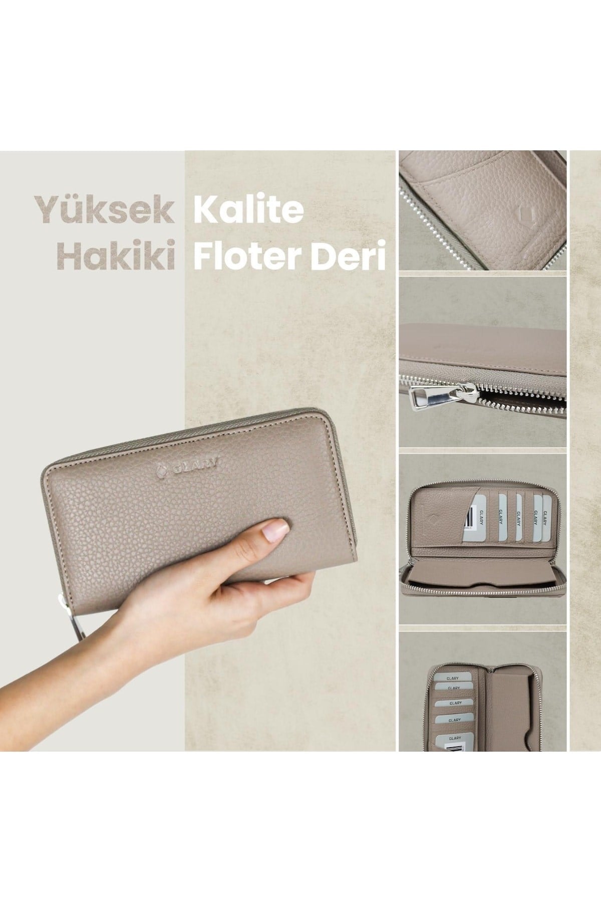 Gl100mp Telefon Bölmeli 1.sınıf Kalite Hakiki Deri(genuine Leather) Portmone Unisex Cüzdan-viz