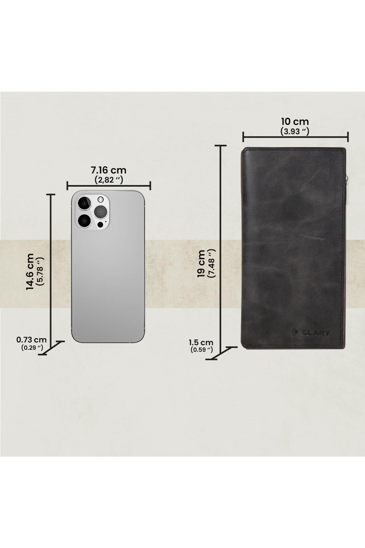 Gl101blc Telefon Bölmeli 1.sınıf Kalite Hakiki Deri(genuine Leather) Portmone Unisex Cüzdan-si