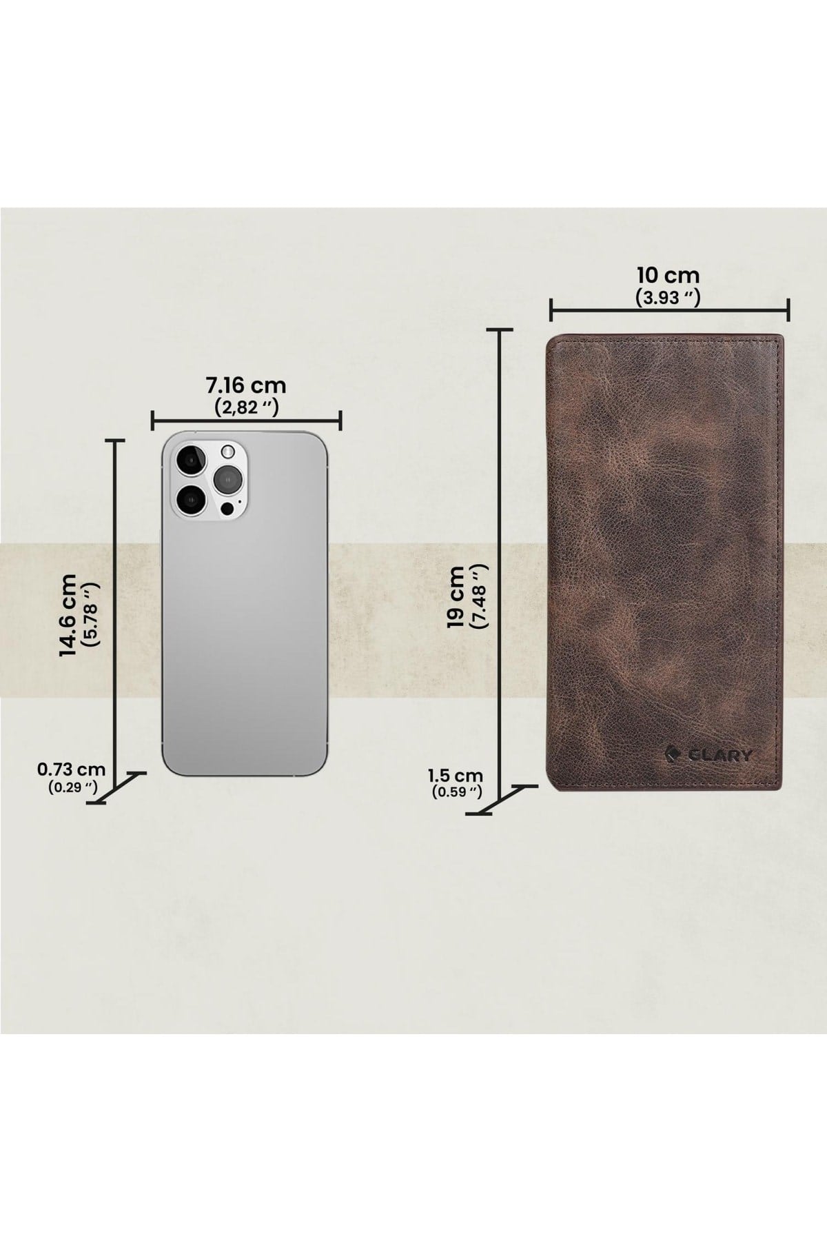 Gl101brw Telefon Bölmeli 1.sınıf Kalite Hakiki Deri(genuine Leather) Portmone Unisex Cüzdan-ka