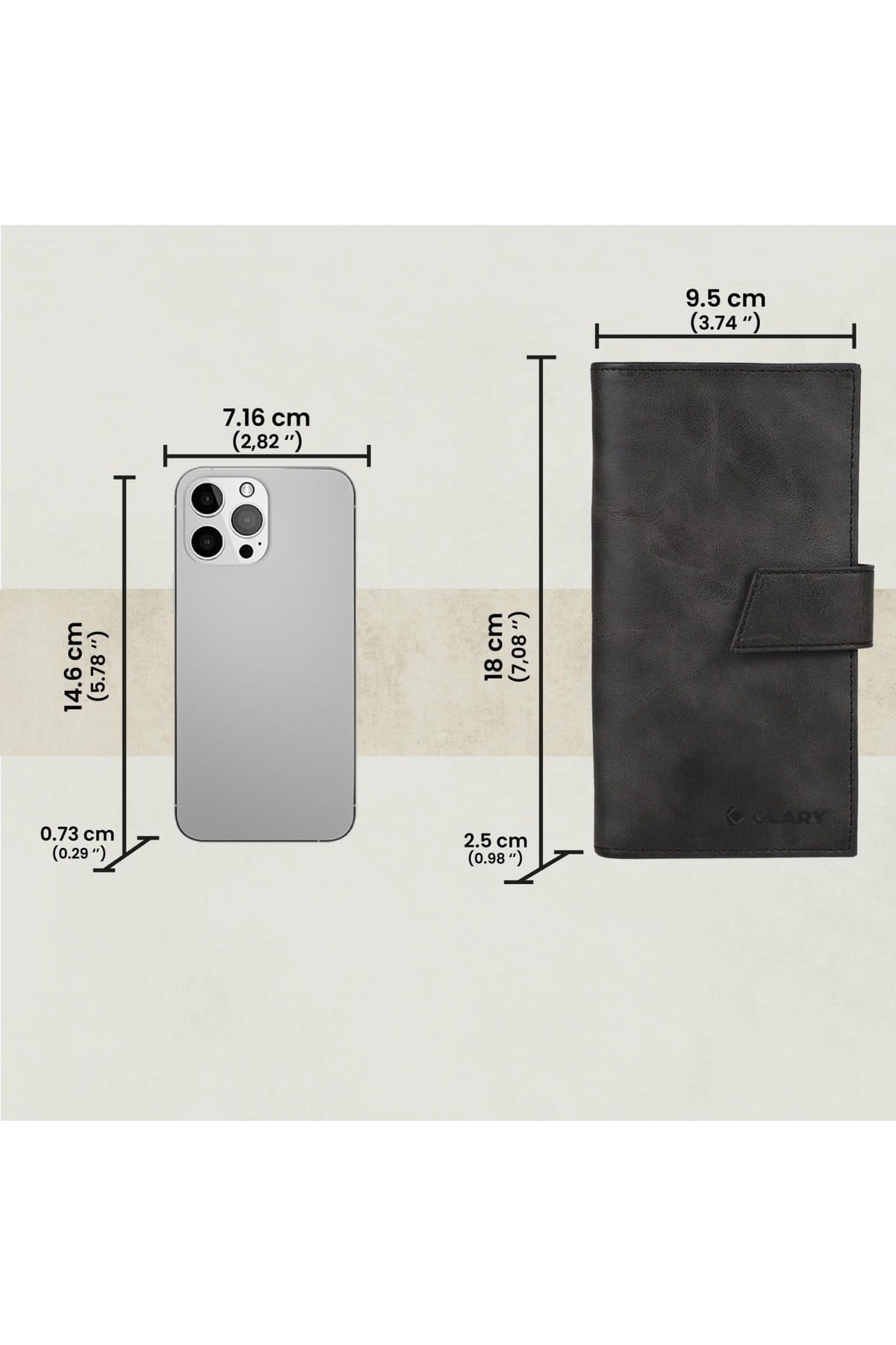 Gl102blc Telefon Bölmeli 1.sınıf Kalite Hakiki Deri(genuine Leather) Portmone Unisex Cüzdan-si