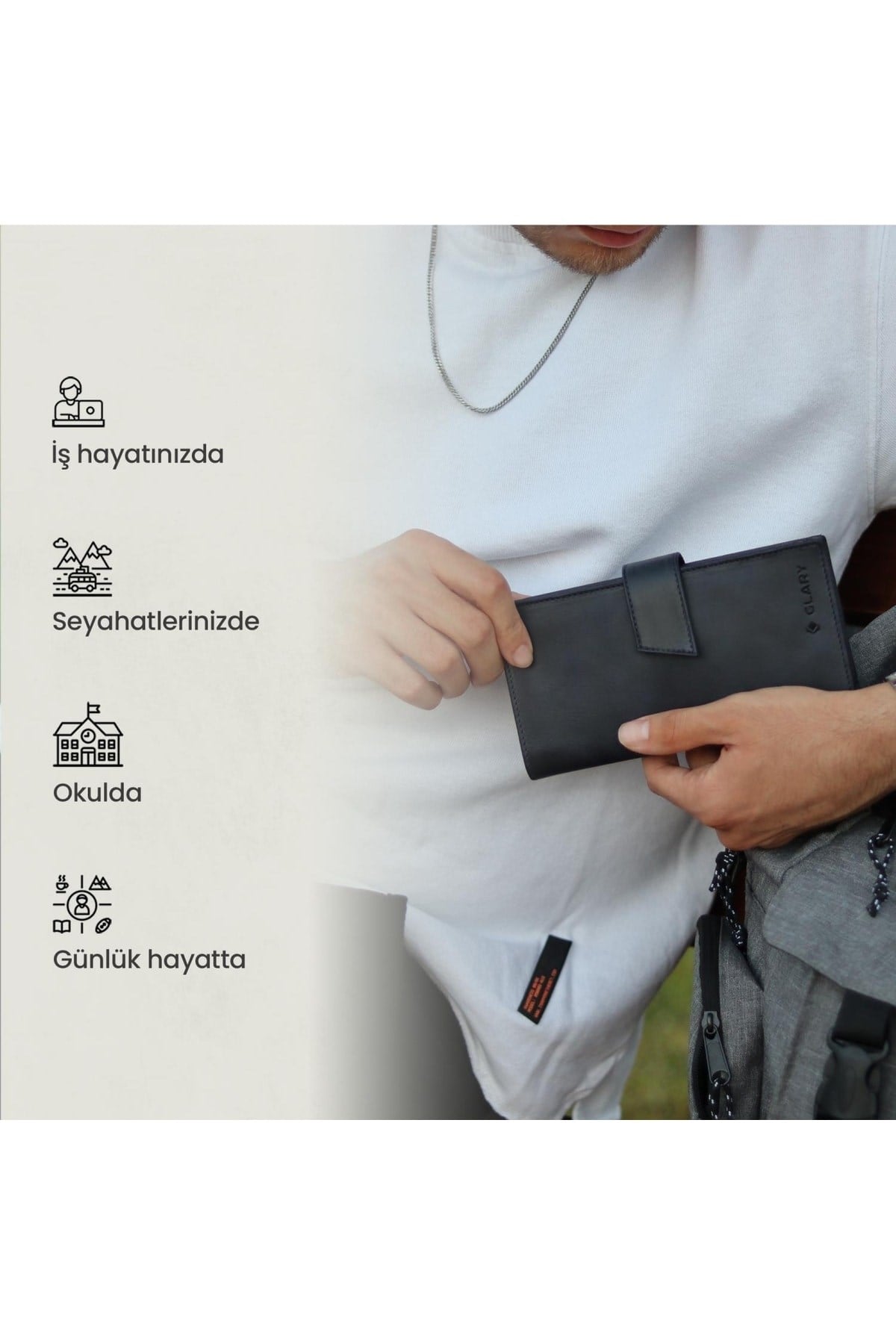 Gl102blc Telefon Bölmeli 1.sınıf Kalite Hakiki Deri(genuine Leather) Portmone Unisex Cüzdan-si