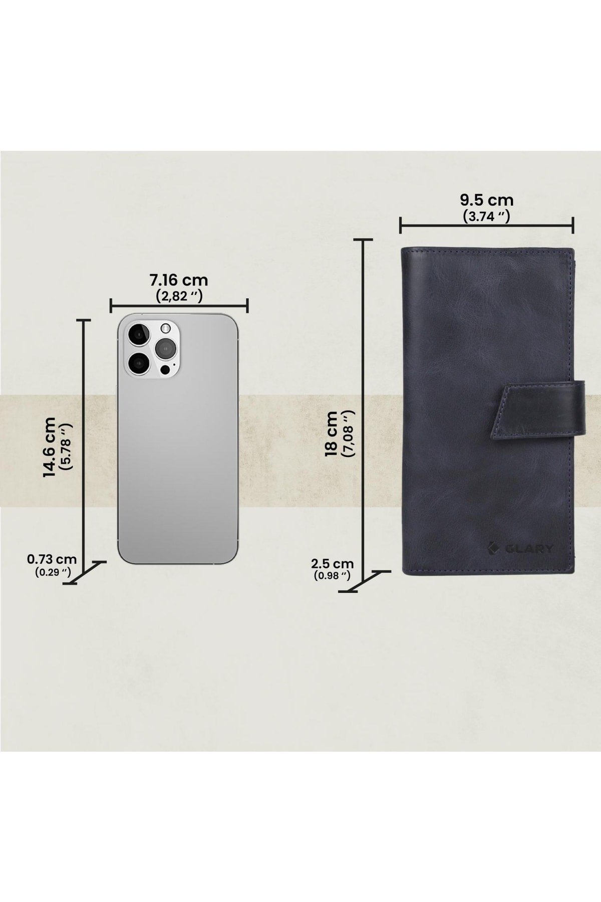 Gl102db Telefon Bölmeli 1.sınıf Kalite Hakiki Deri(genuine Leather) Portmone Unisex Cüzdan-lac