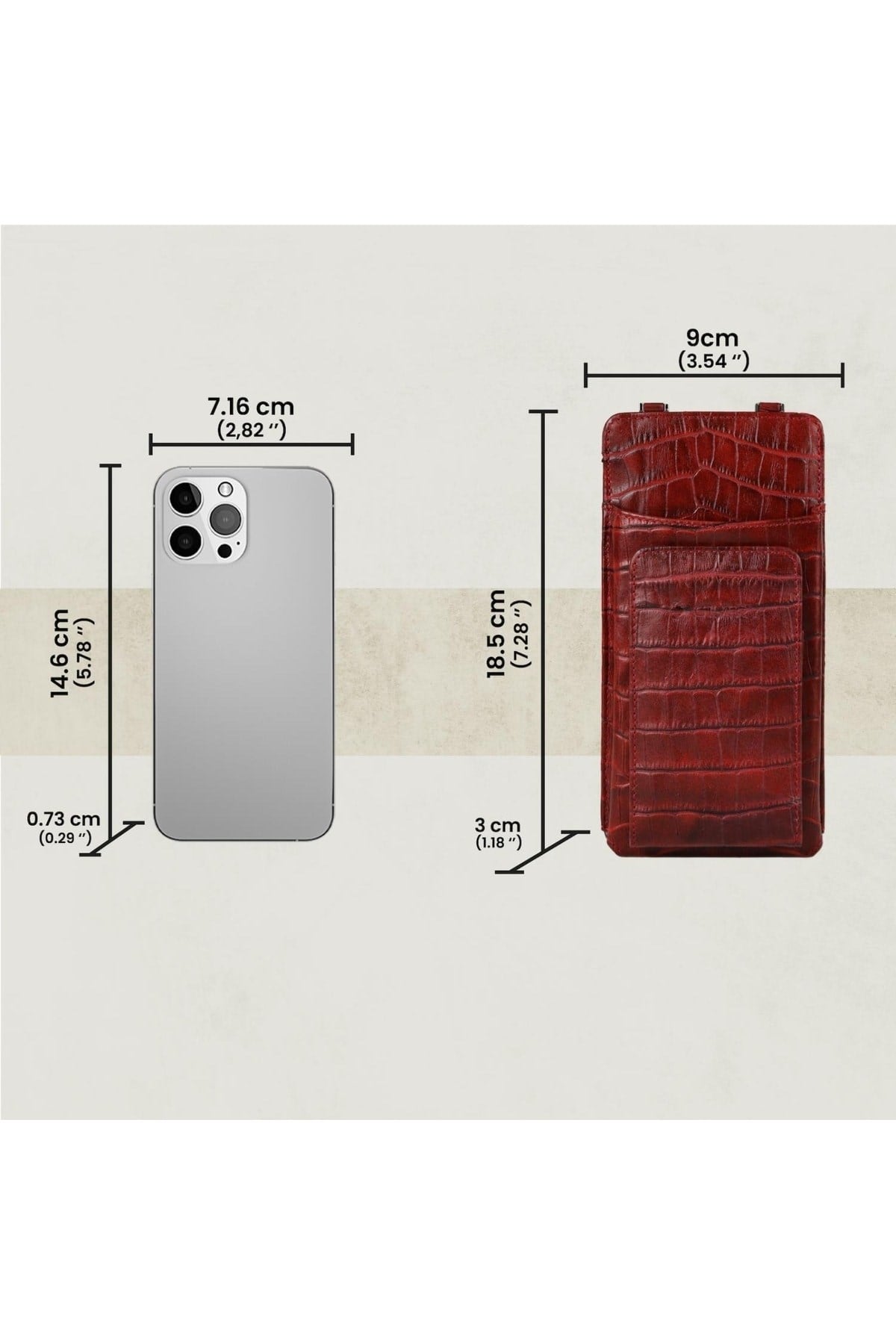 Gl200rd 1.sınıf Kalite Hakiki Deri Portmone Unisex Boyun Askılı Pasaport Ve Telefon Cüzdanı-kı