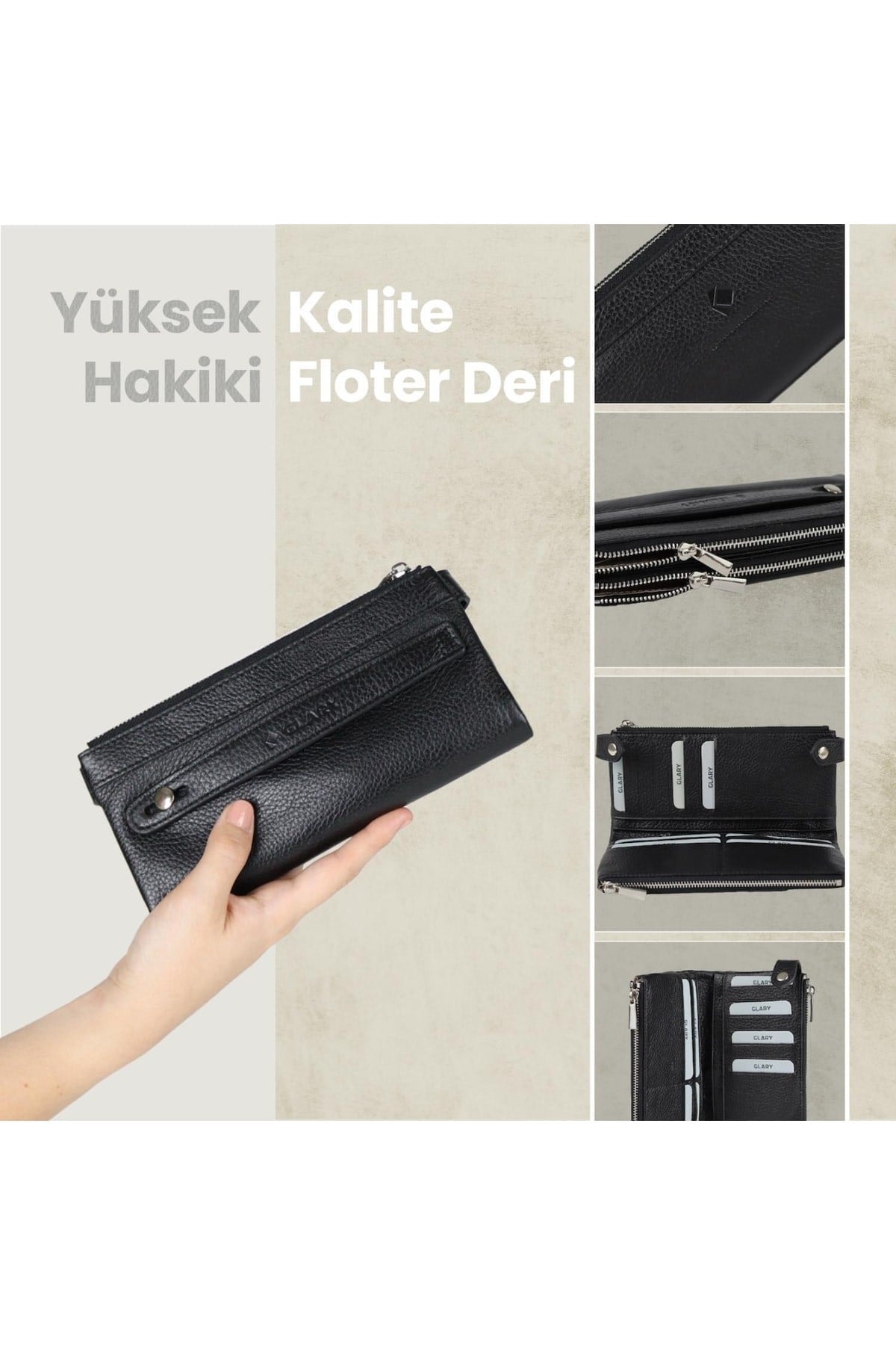 Gl202blc 1.sınıf Kalite Hakiki Deri Portmone Unisex Boyun Askılı Pasaport Ve Telefon Cüzdanı-s