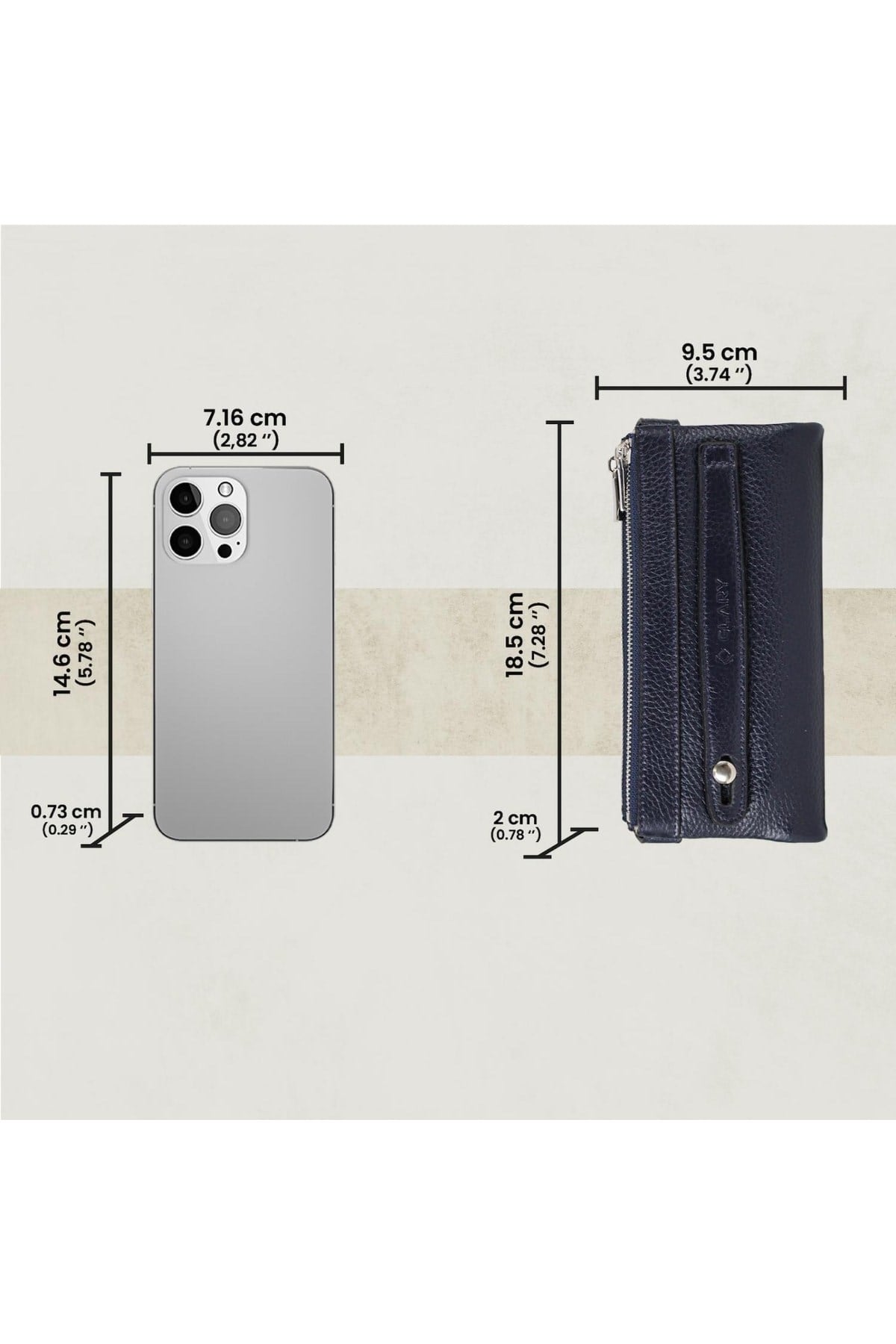 Gl202db 1.sınıf Kalite Hakiki Deri Portmone Unisex Boyun Askılı Pasaport Ve Telefon Cüzdanı-la