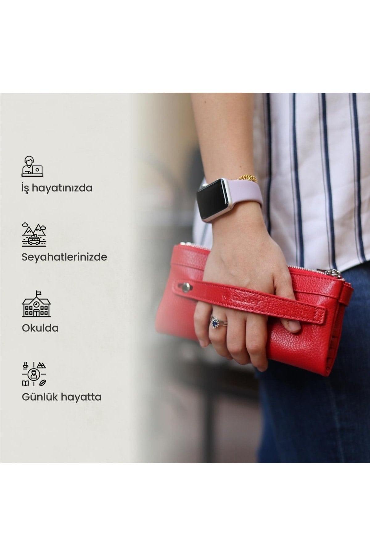 Gl202rd 1.sınıf Kalite Hakiki Deri Portmone Unisex Boyun Askılı Pasaport Ve Telefon Cüzdanı-kı