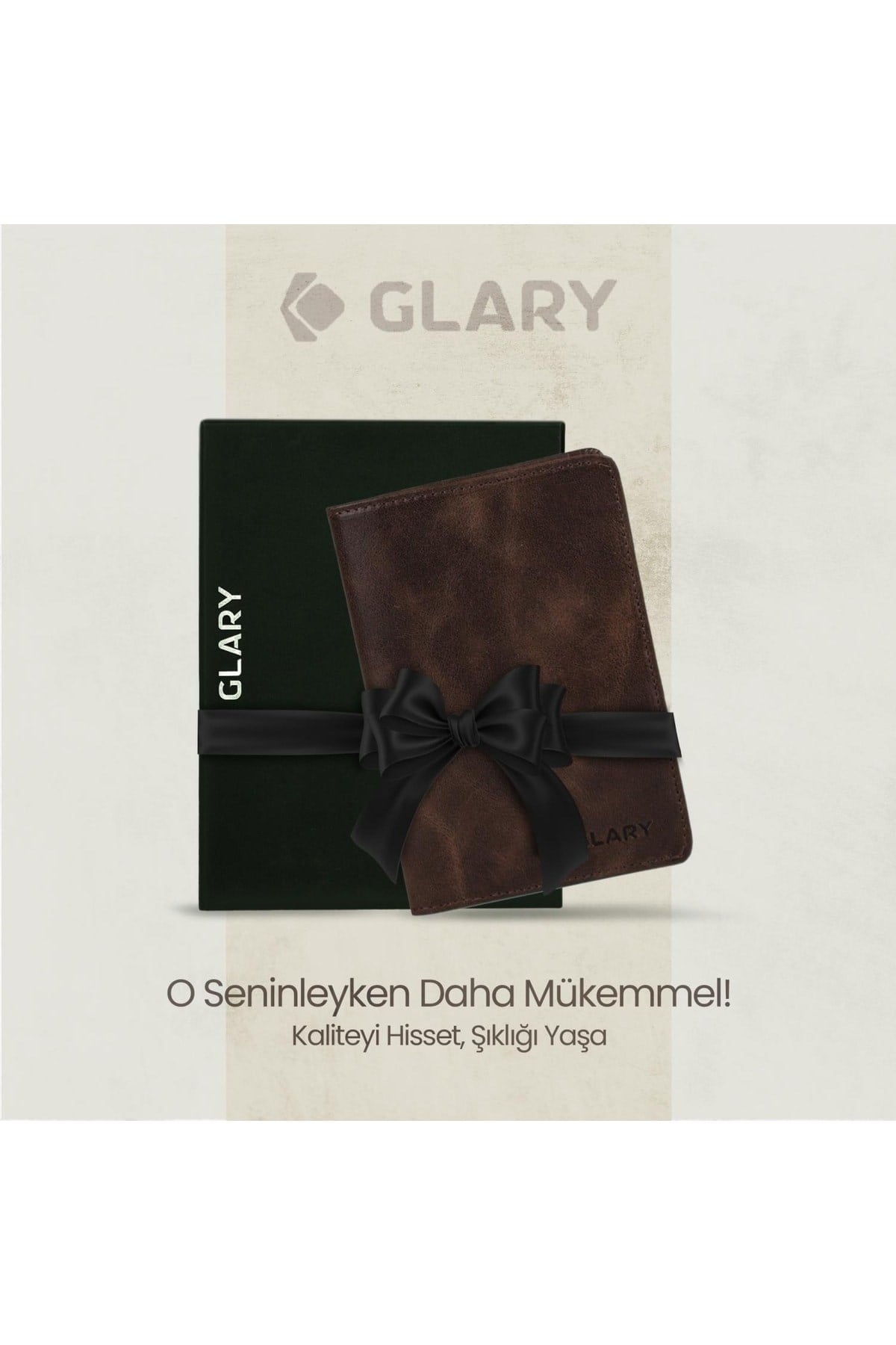 Gl203brw 1.sınıf Kalite Hakiki Deri (genuine Leather) Portmone Unisex Pasaport Cüzdanı-kahvere