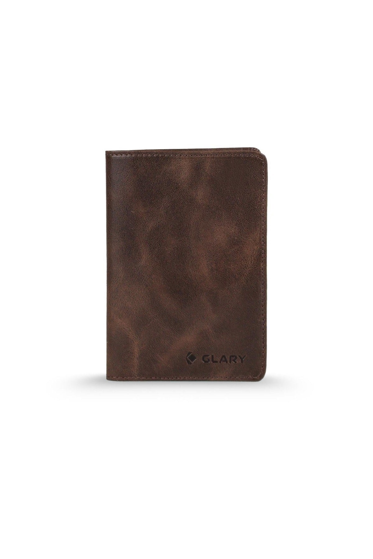 Gl203brw 1.sınıf Kalite Hakiki Deri (genuine Leather) Portmone Unisex Pasaport Cüzdanı-kahvere