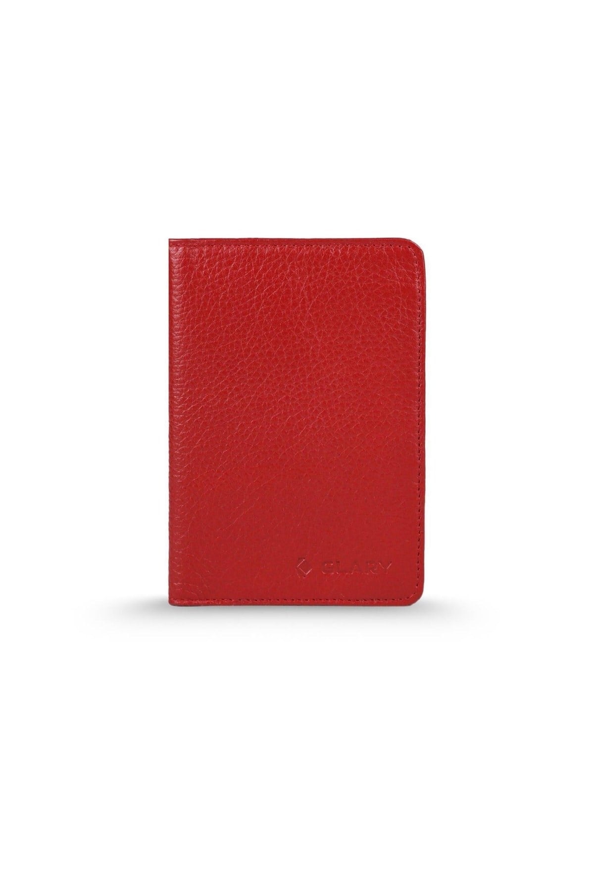Gl203rd 1.sınıf Kalite Hakiki Deri (genuine Leather) Portmone Unisex Pasaport Cüzdanı-kırmızı