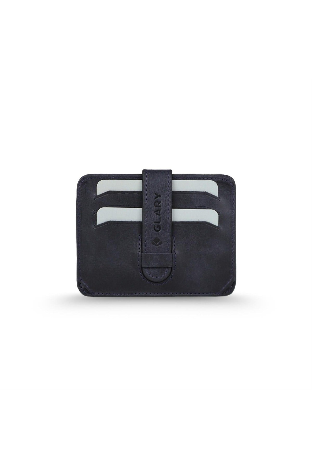 Gl400db 1.sınıf Kalite Hakiki Deri (genuine Leather) Portmone Unisex Deri Kartlık Cüzdan-laciv