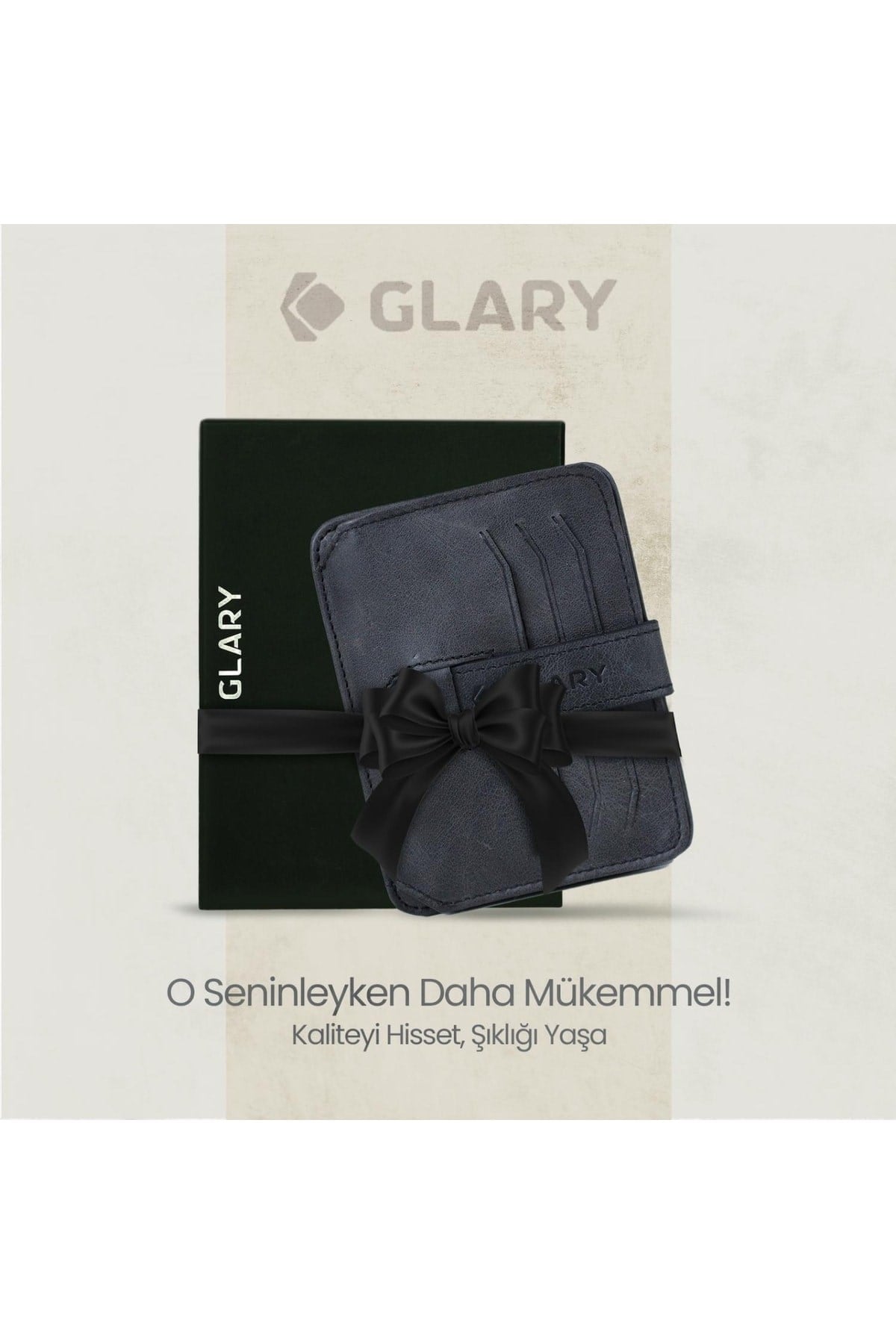Gl400db 1.sınıf Kalite Hakiki Deri (genuine Leather) Portmone Unisex Deri Kartlık Cüzdan-laciv