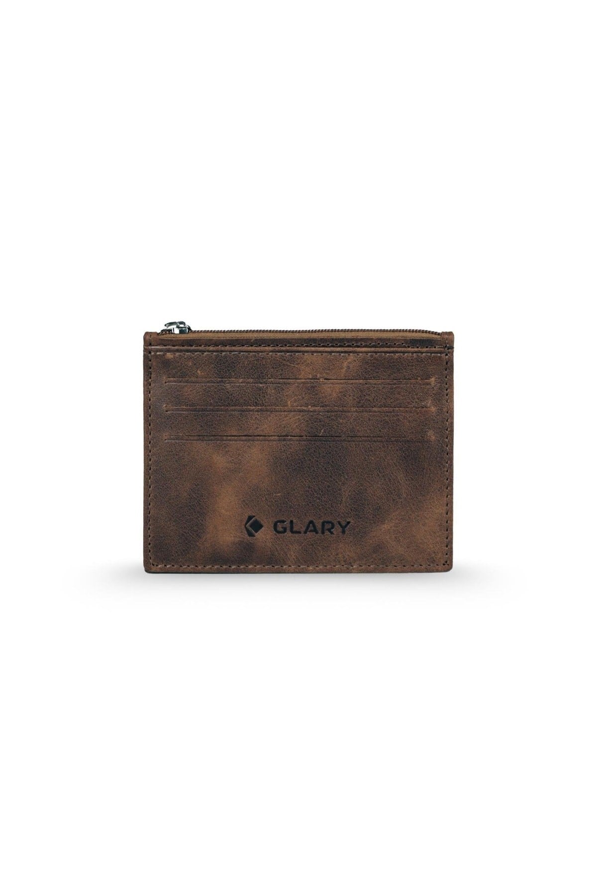 Gl401brw 1.sınıf Kalite Hakiki Deri (genuine Leather) Portmone Unisex Deri Kartlık Cüzdan-kahv