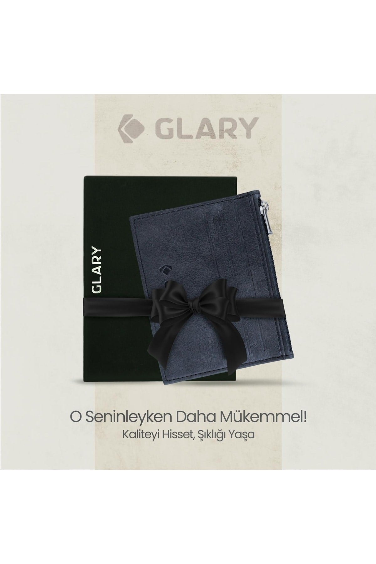 Gl401db 1.sınıf Kalite Hakiki Deri (genuine Leather) Portmone Unisex Deri Kartlık Cüzdan-laciv