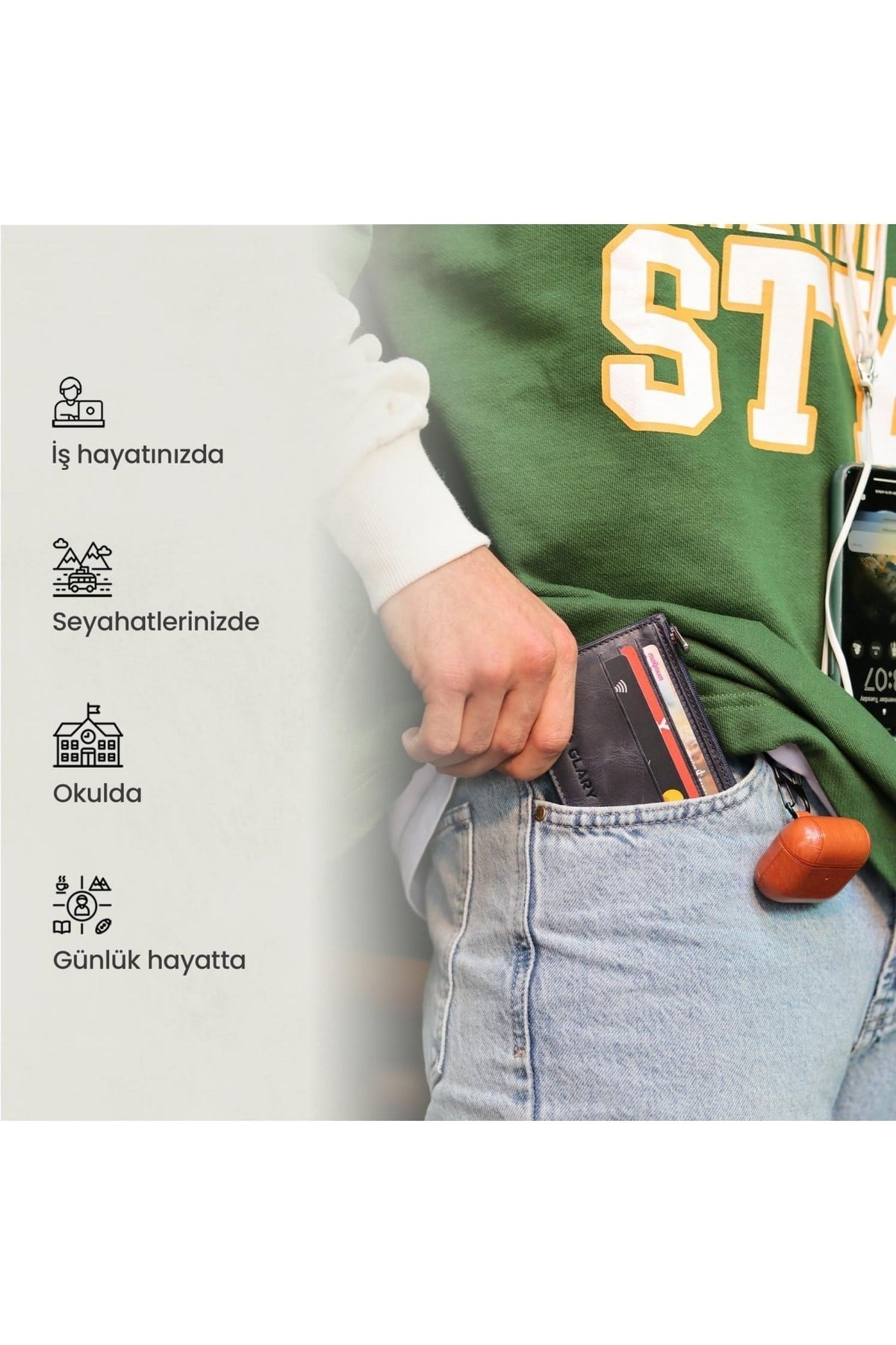 Gl401db 1.sınıf Kalite Hakiki Deri (genuine Leather) Portmone Unisex Deri Kartlık Cüzdan-laciv