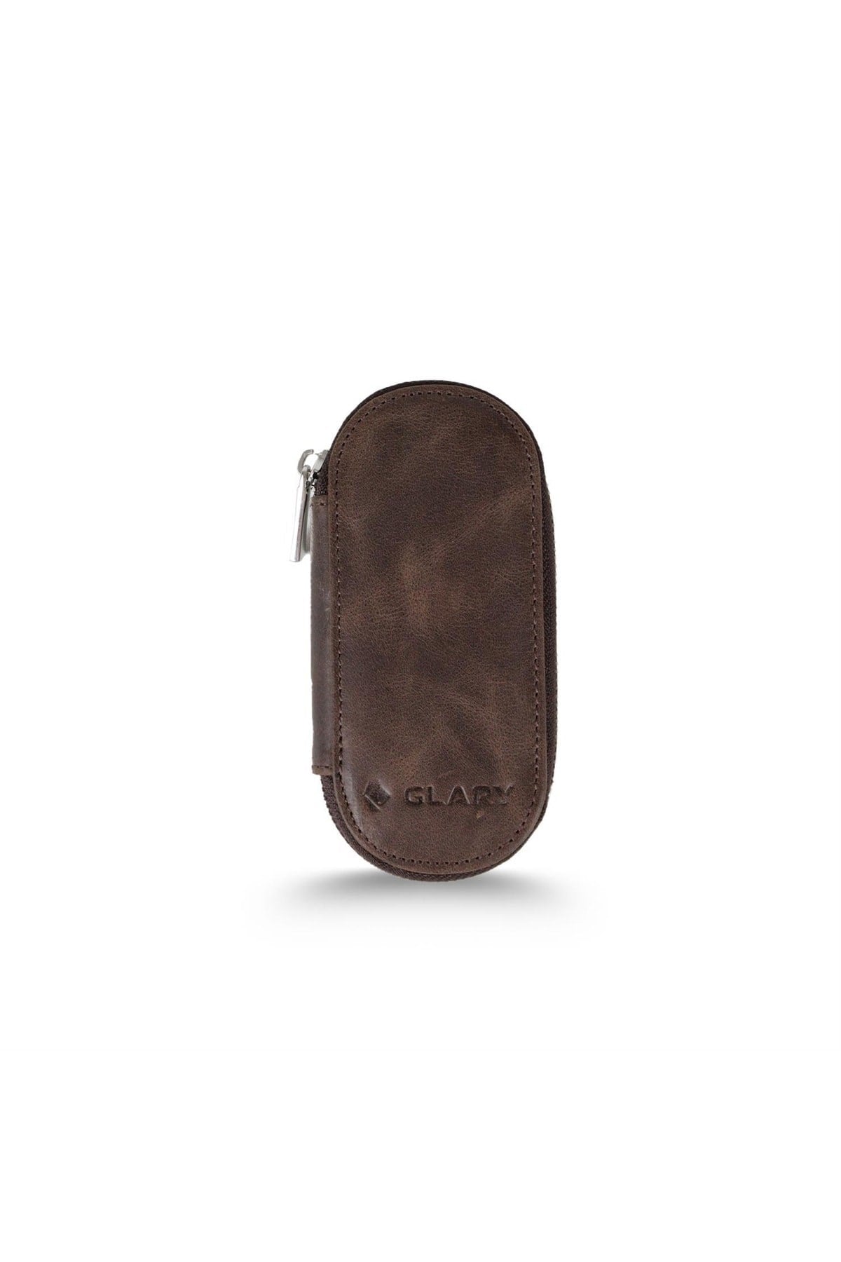Gl500brw 1.sınıf Kalite Hakiki Deri (genuine Leather) Portmone Unisex Anahtarlık-kahverengi
