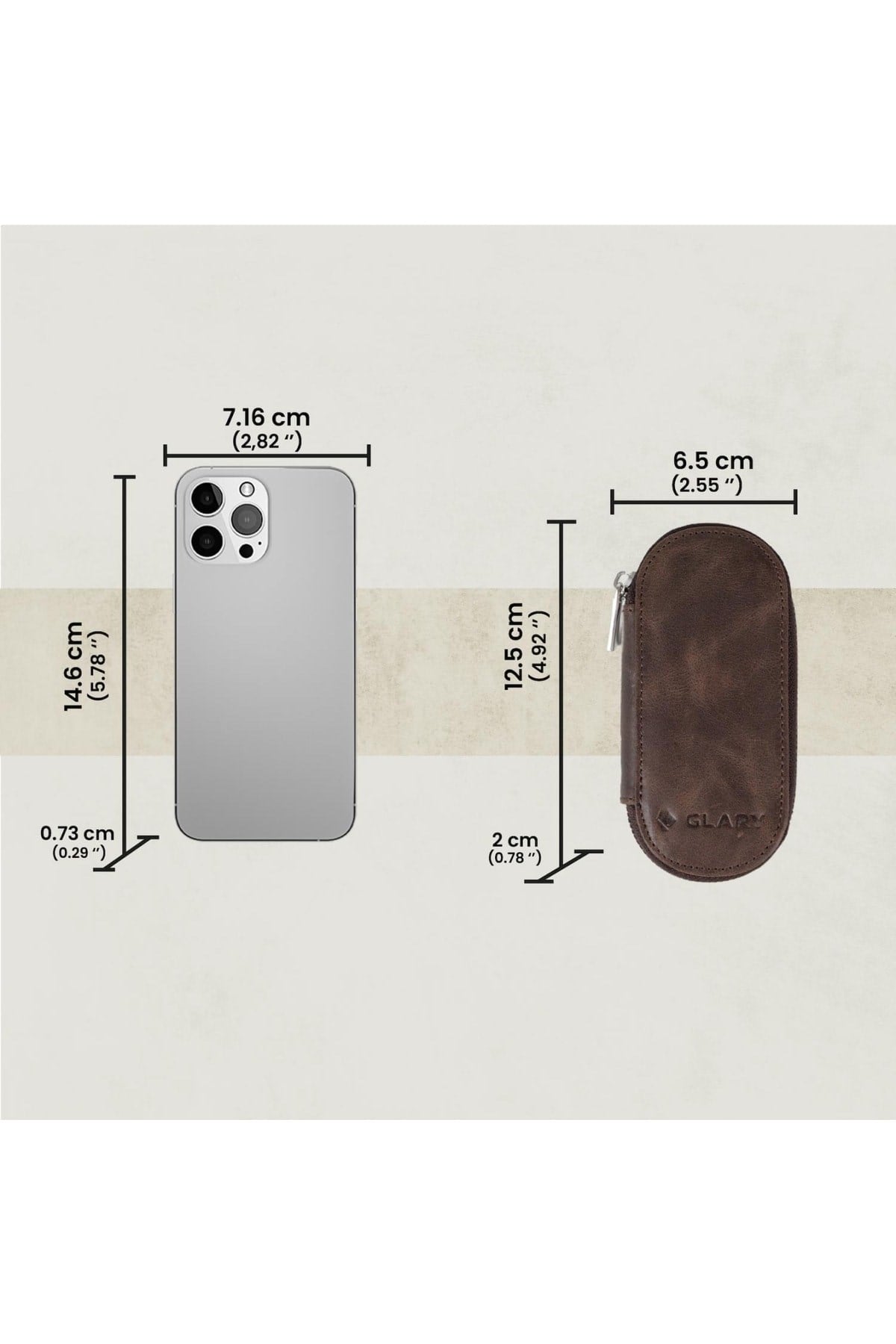 Gl500brw 1.sınıf Kalite Hakiki Deri (genuine Leather) Portmone Unisex Anahtarlık-kahverengi
