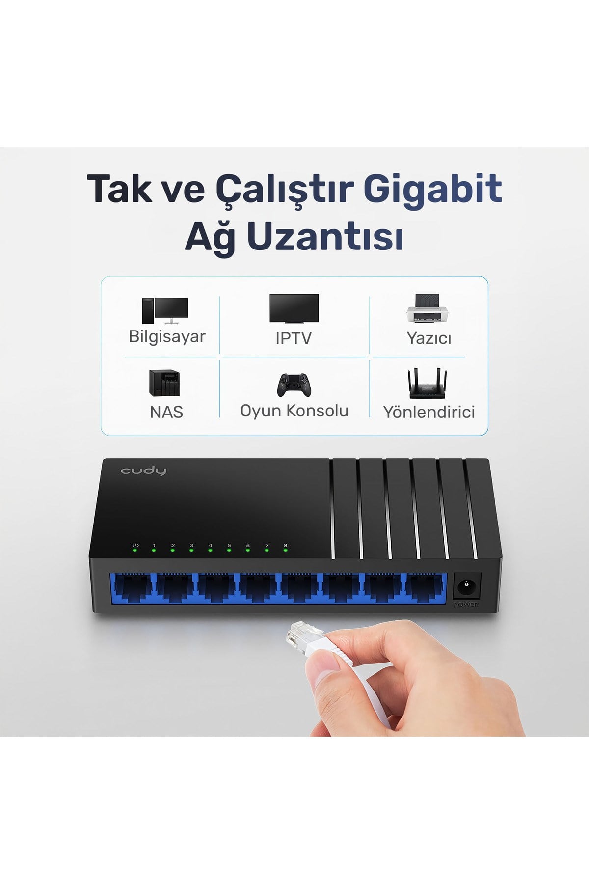 Gs108d 10/100/1000m 8 Port Gigabit Switch
