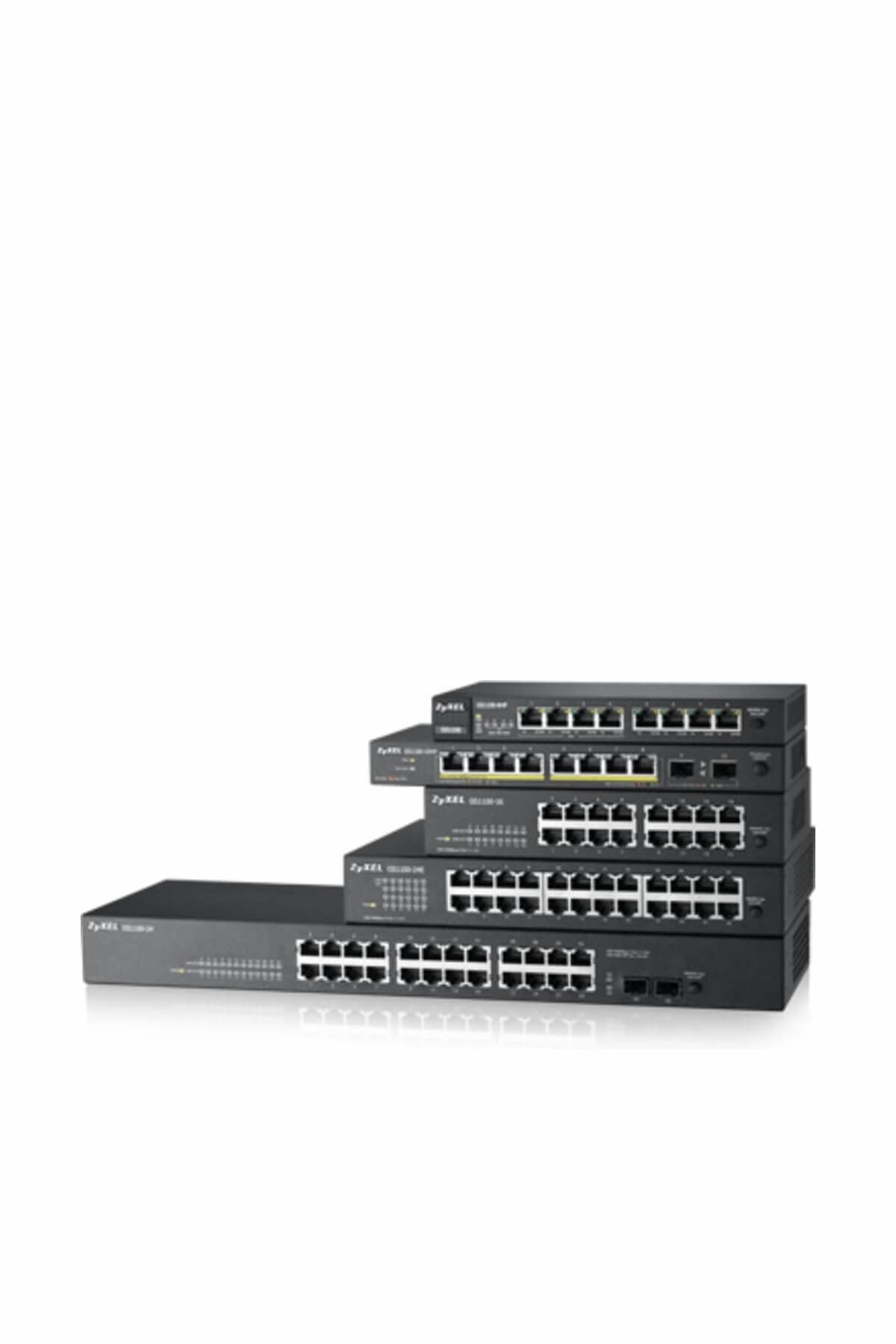 GS1100-24 Yönetilemez 24 Port Gigabit Switch + 2xSFP