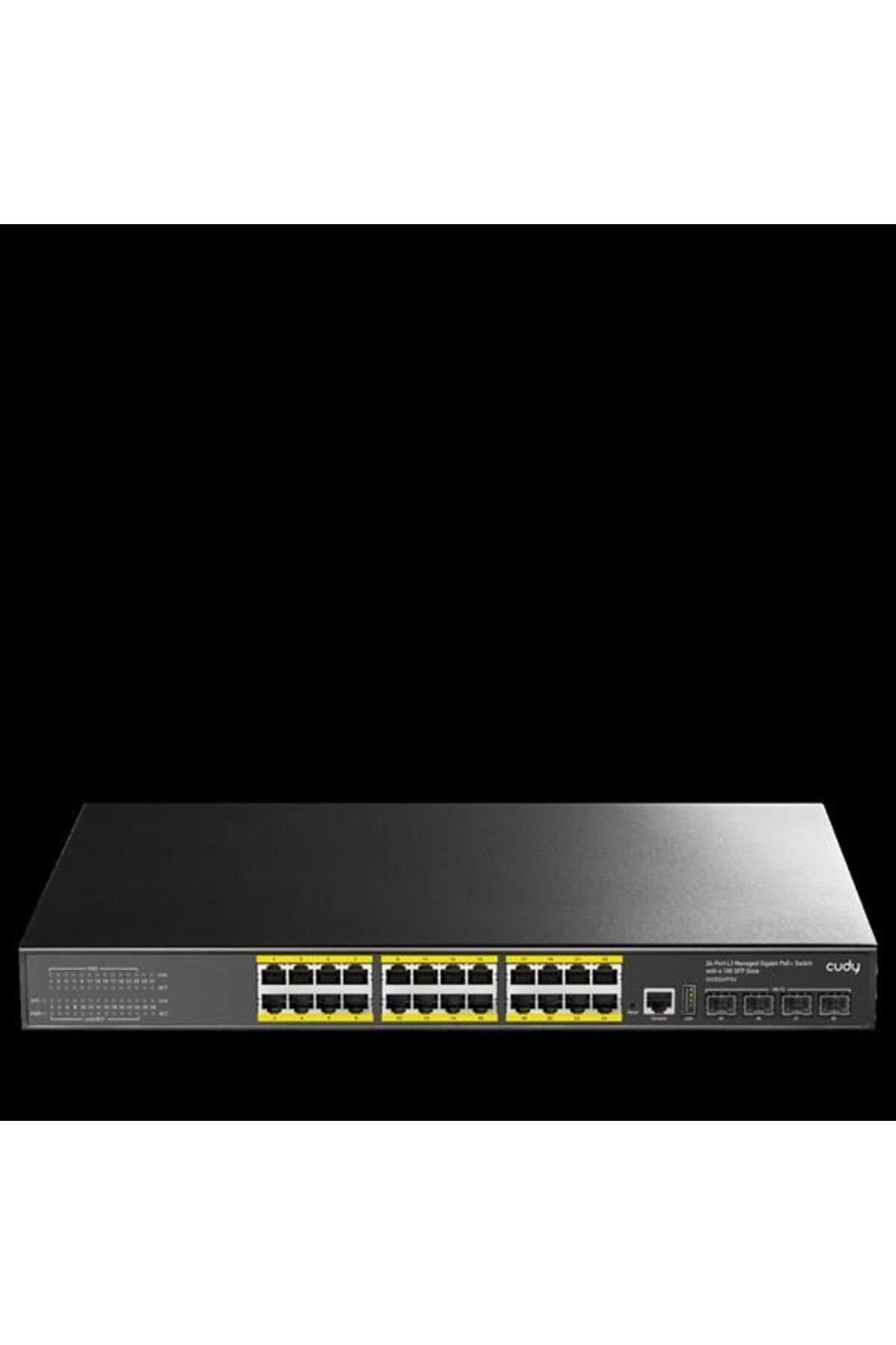 Gs5024ps4-400w 24 Port Gigabit 4-sfp 10gbe 400w Full Poe Yönetilebilir Switch