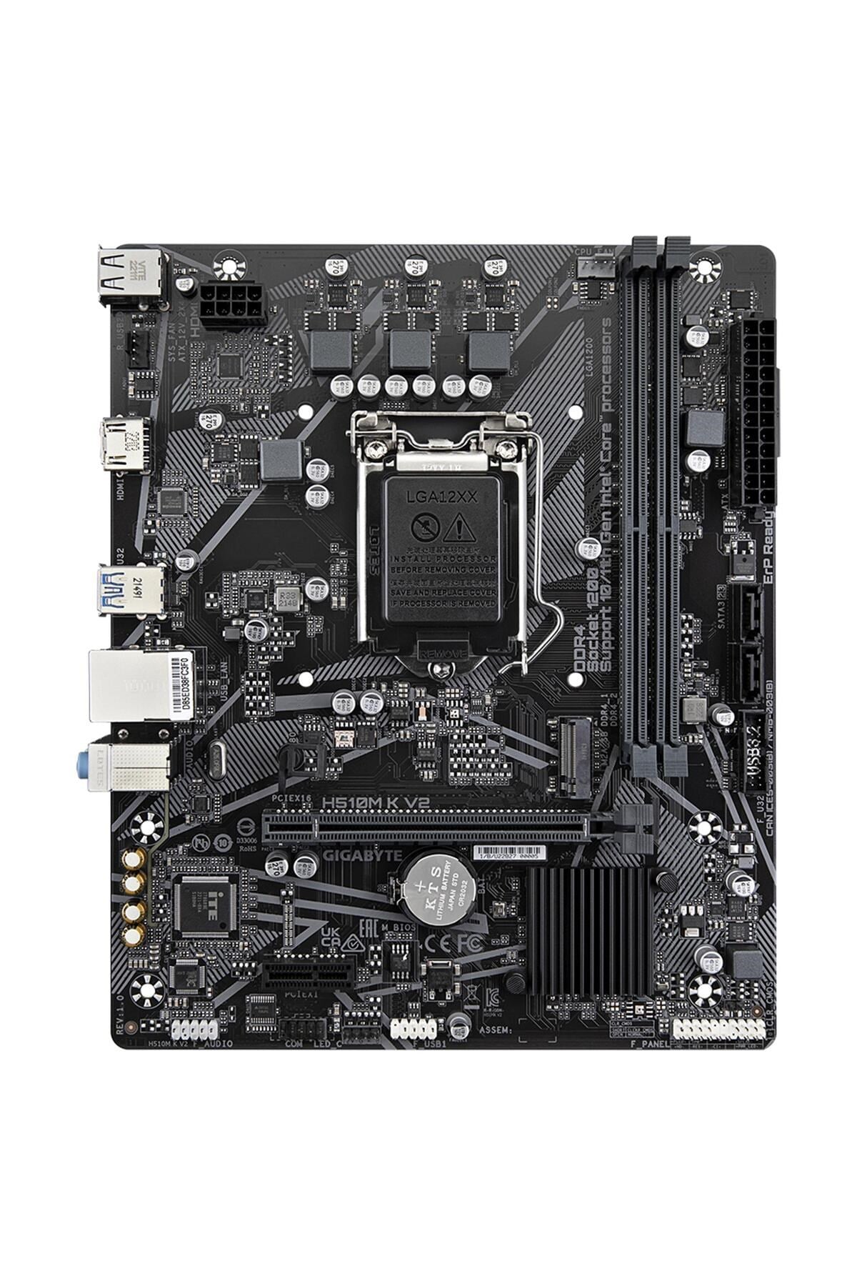H510M K V2 Intel H470 LGA1200 DDR4 3200MHz HDMI M.2 mATX Anakart