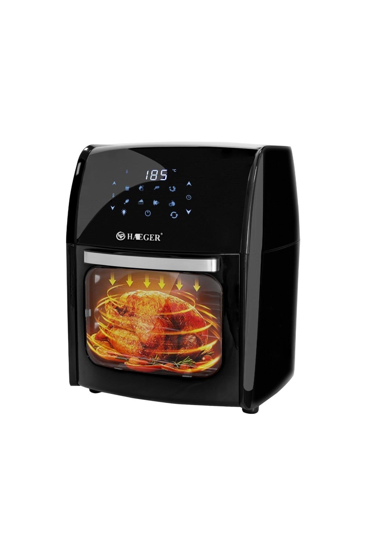 Haeger Hg-5295 Dokunmatik 12l Fırın Tipi 5 Aparatlı Airfryer 2000w Yağsız Kızartma Fritözü