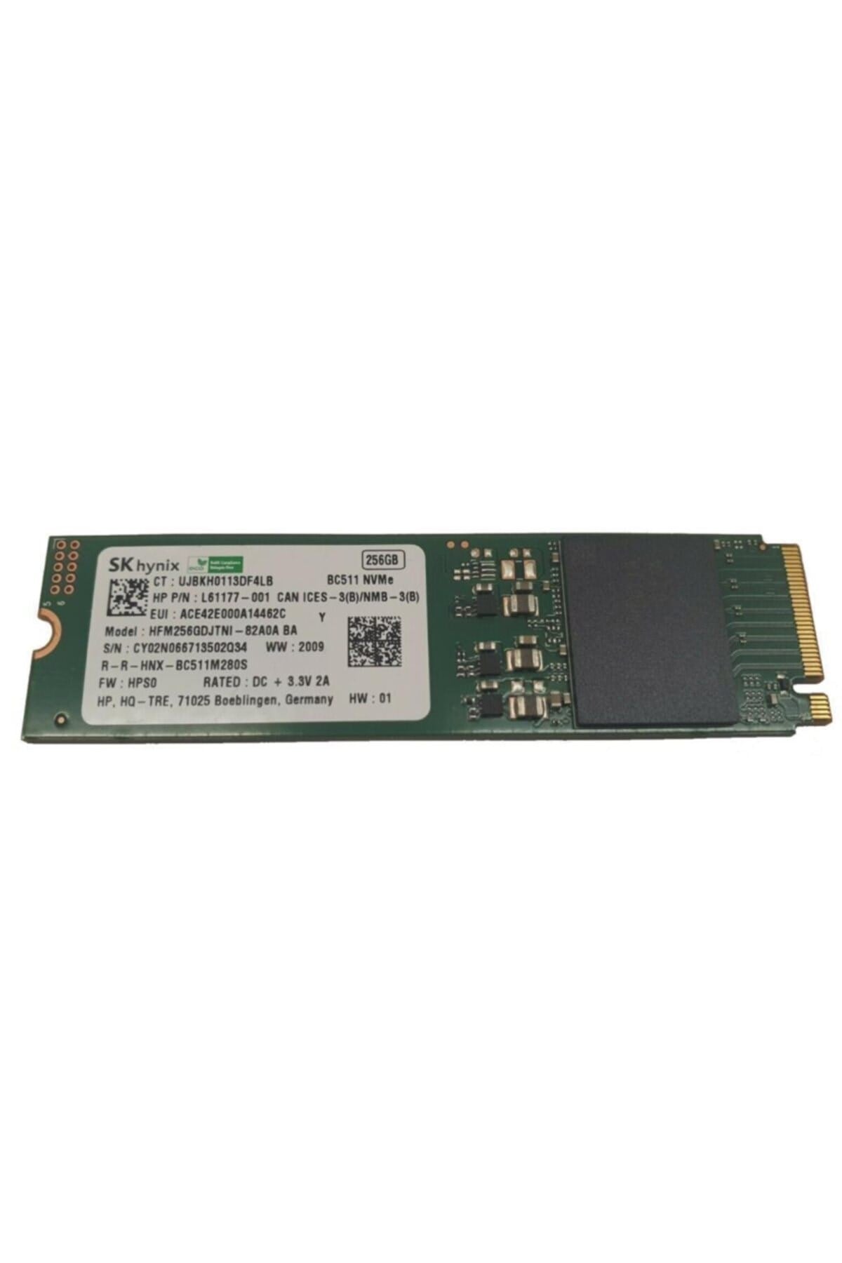 Hfm256gdjtnı-82a0a-ba 256gb M.2 Nvme Ssd
