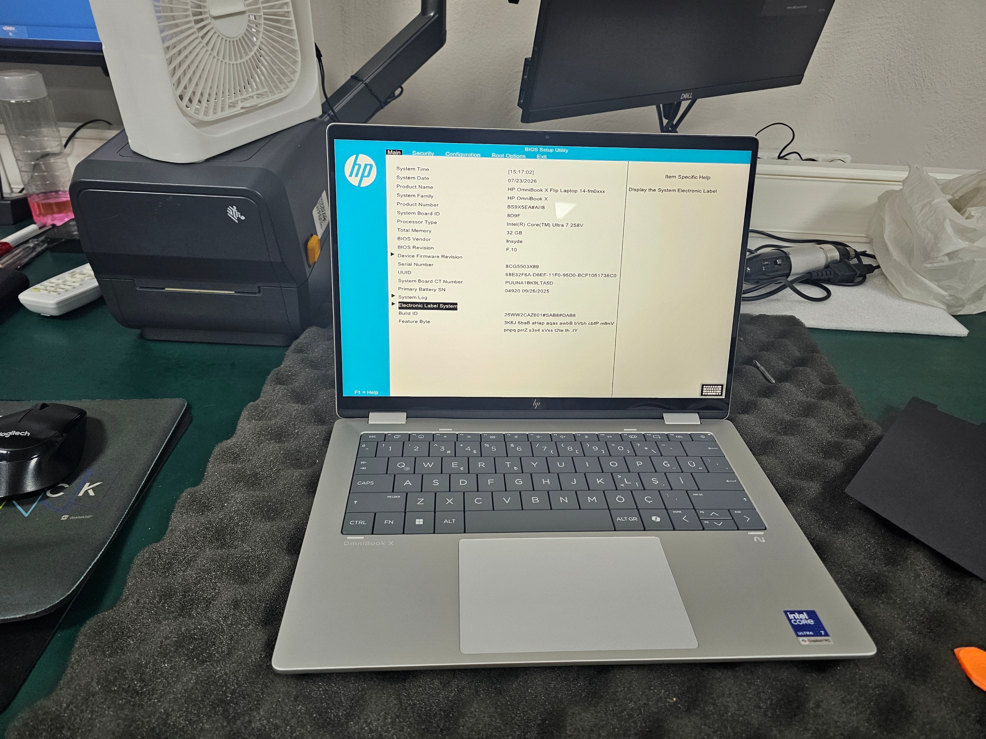 HP Omnibook X Flip 14-FM0002NT BS9X5EAA20 Ultra7-258V 32GB 512SSD 14