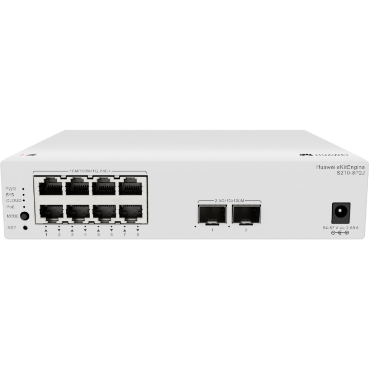 HUAWEI EKIT S210-8P2J 8 Port Gbit 2 SFP (2.5GB) Rack mount Yönetilebilir (L2) Switch