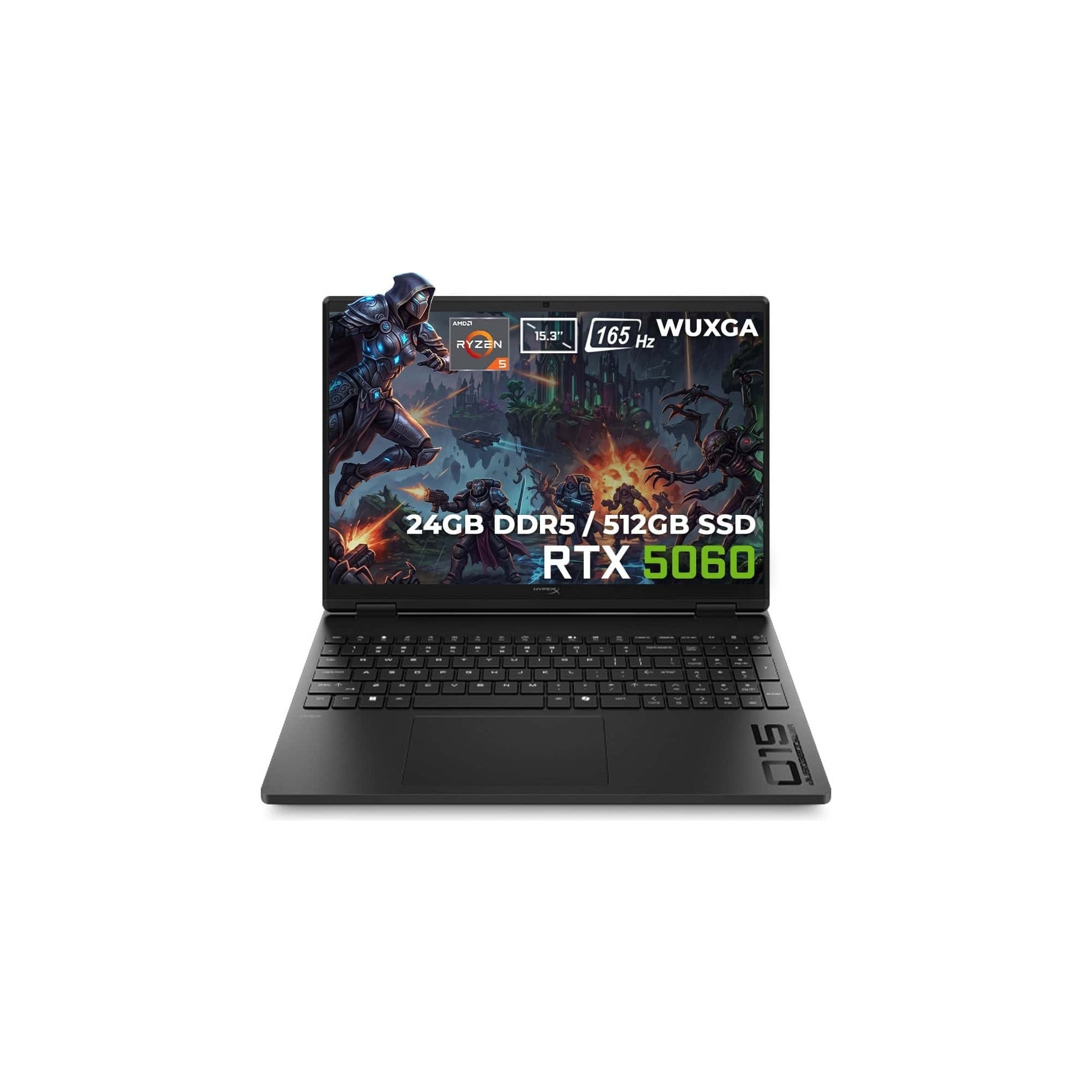 HyperX HP OMEN 15-GB0003NT D2QV8EA AMD Ryzen5 240 24GB 512SSD RTX5060 15.3