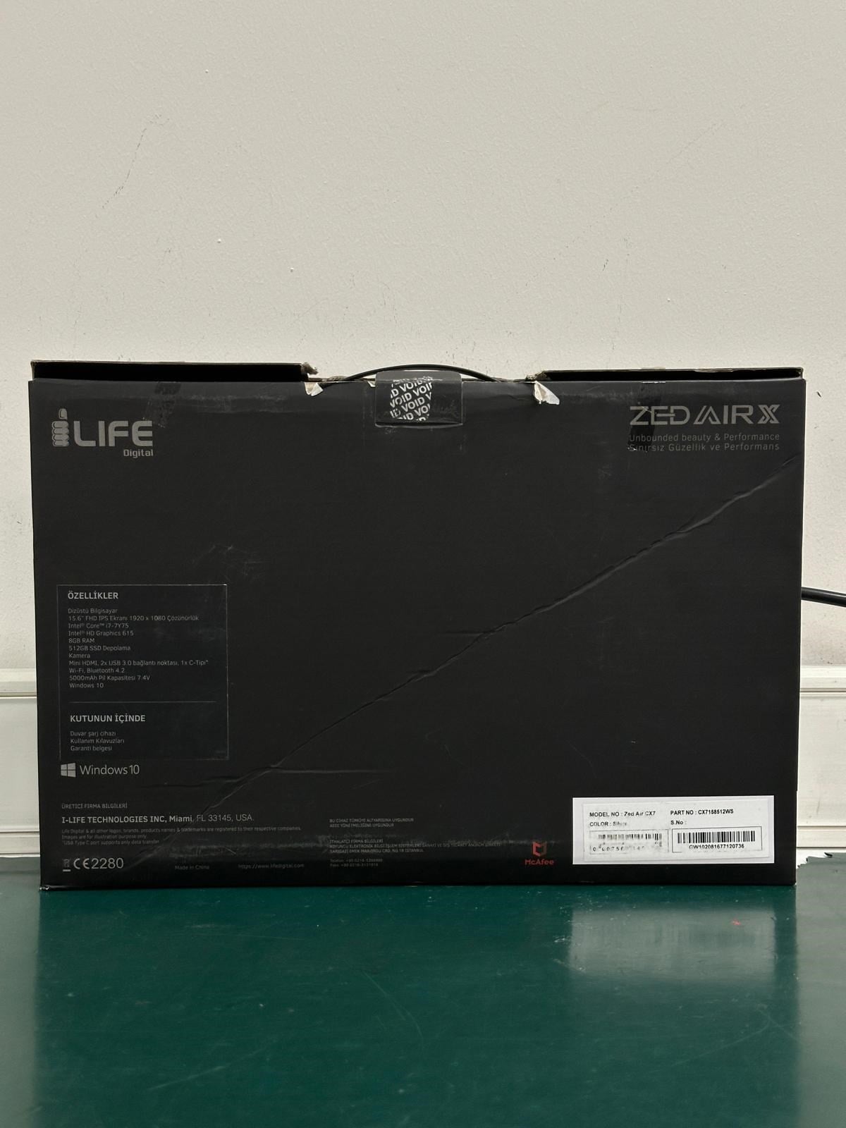 I-LIFE ZedAir CX7 i7-7Y75 8GB 512SSD 15.6
