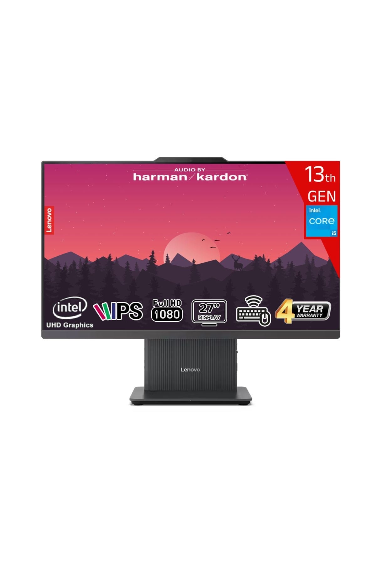 i7-13620H 16GB DDR5 512GB SSD 27 FHD IPS FreeDos F0HM00EXTR Siyah AIO Bilgisayar