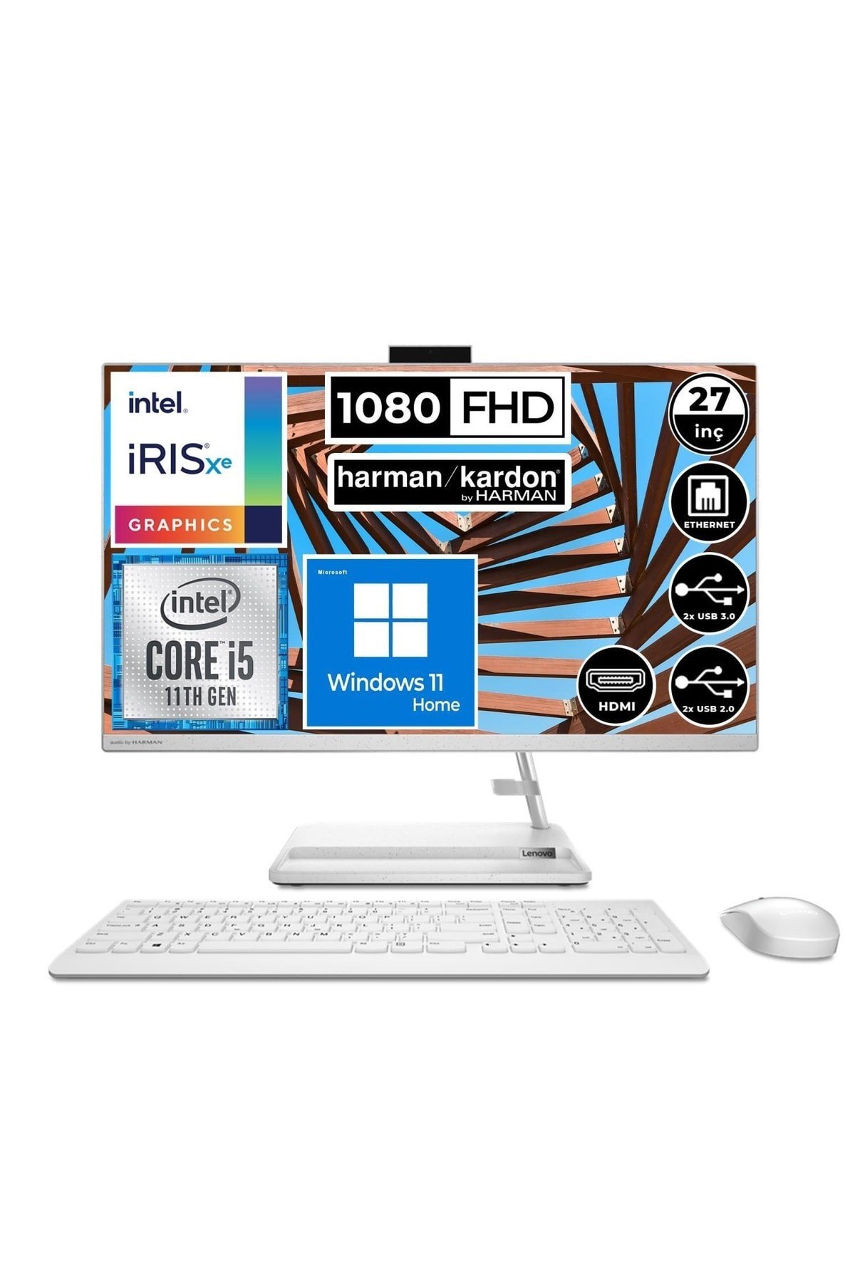 Ideacentre 3 F0fw00mrtx05 I5-1135g7 16gb 1tb+512ssd 27