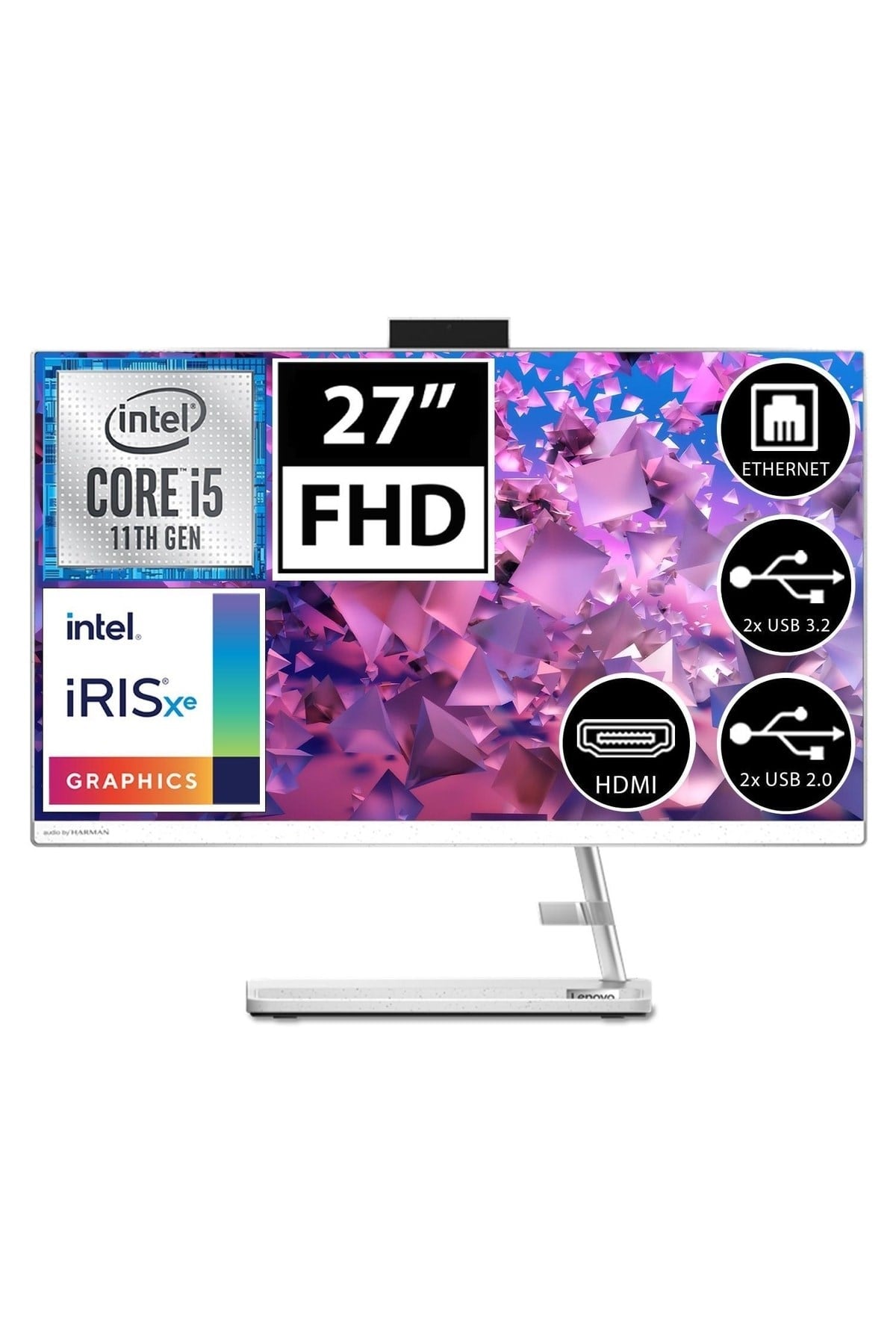 Ideacentre 3 F0fw00pmtx05 I5-1135g7 32gb 1tb+512ssd 27