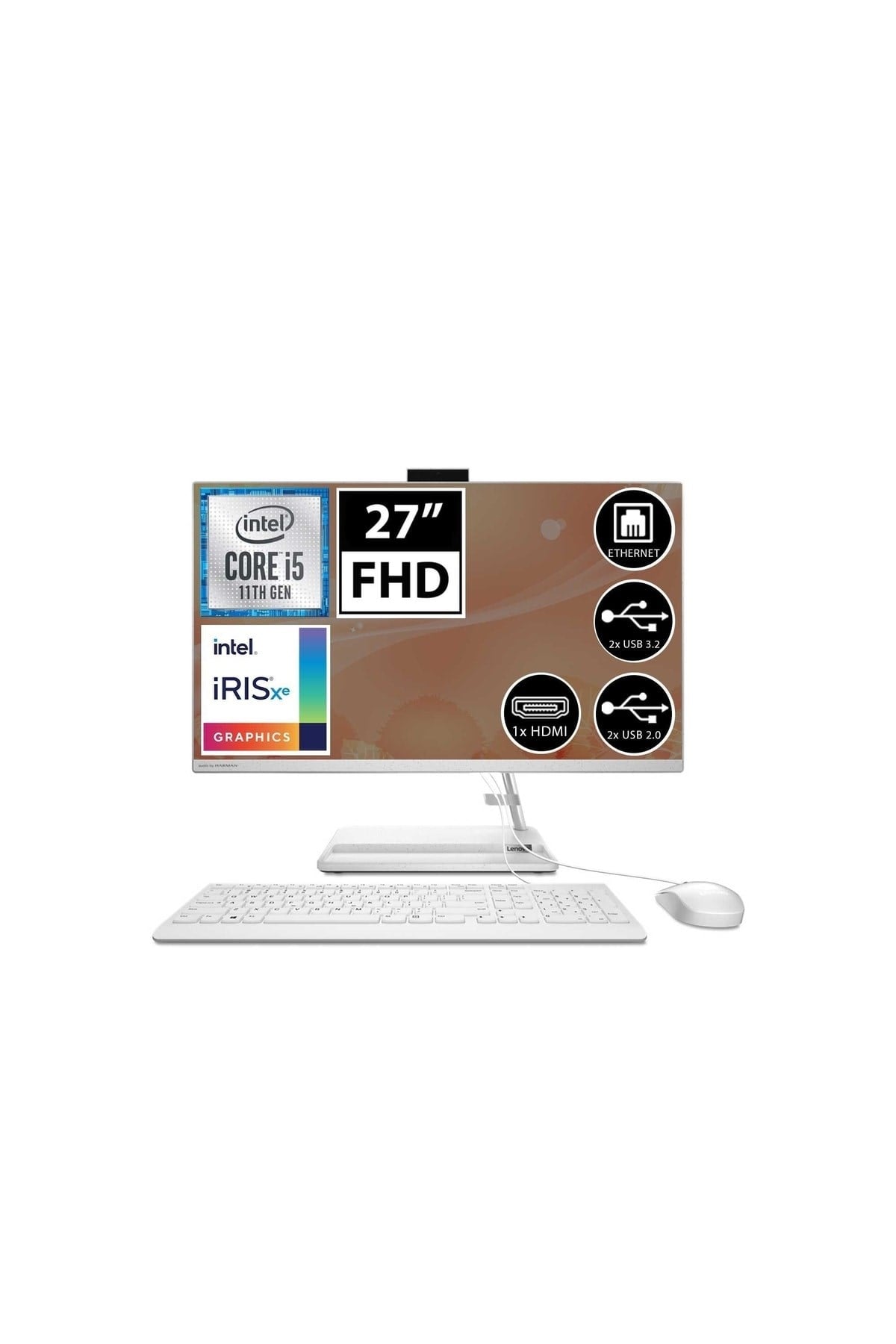 Ideacentre 3 F0fw00r8tx03 I5-1155g7 8gb 1tb+256ssd 27