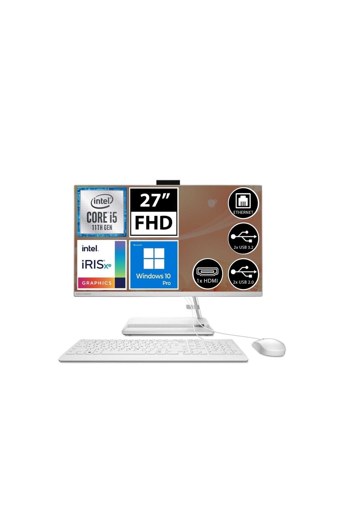Ideacentre 3 F0fw00r8tx13 I5-1155g7 32gb 512ssd 27