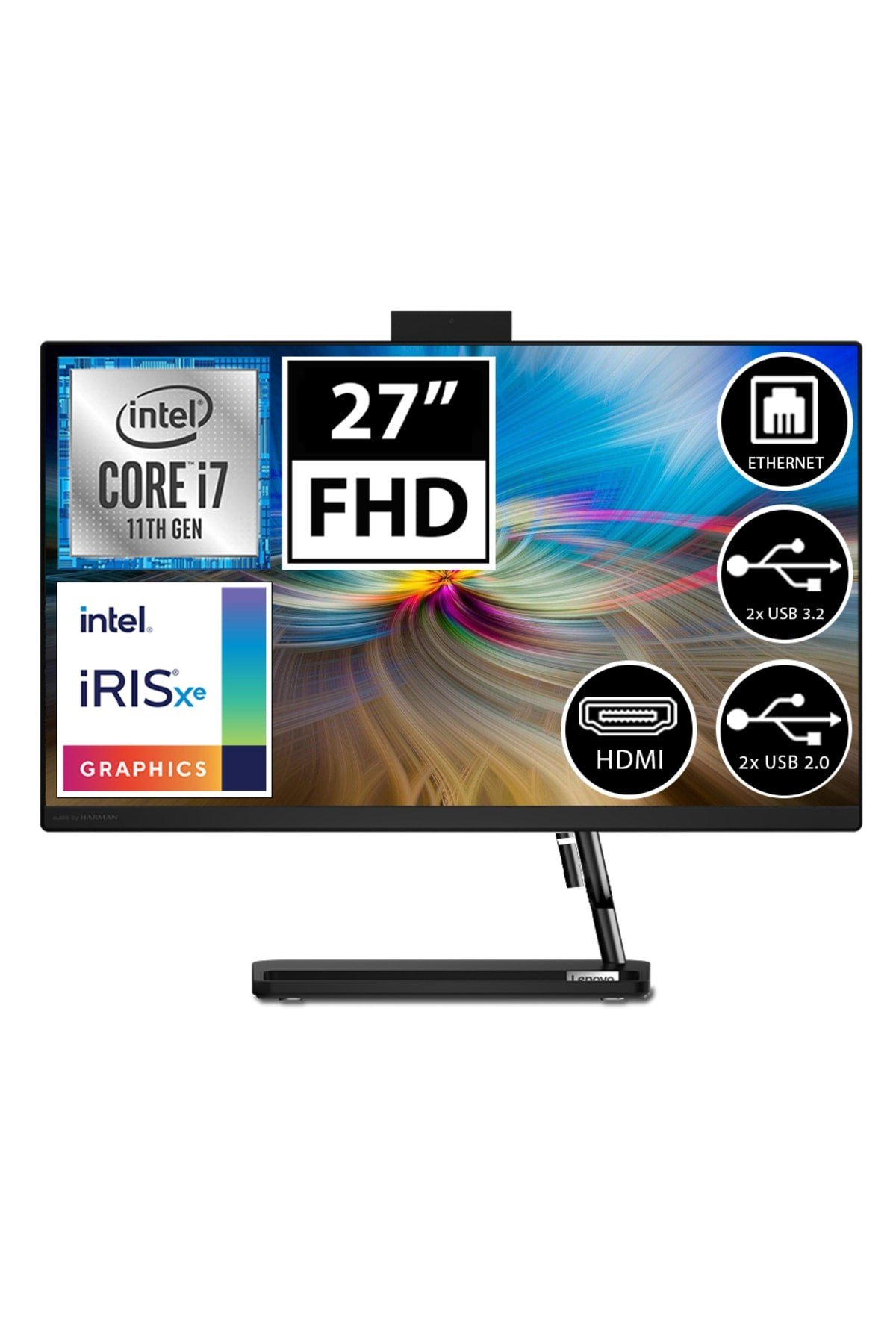Ideacentre 3 F0fw638kke05 I7-1165g7 32gb 1tb 512ssd 27