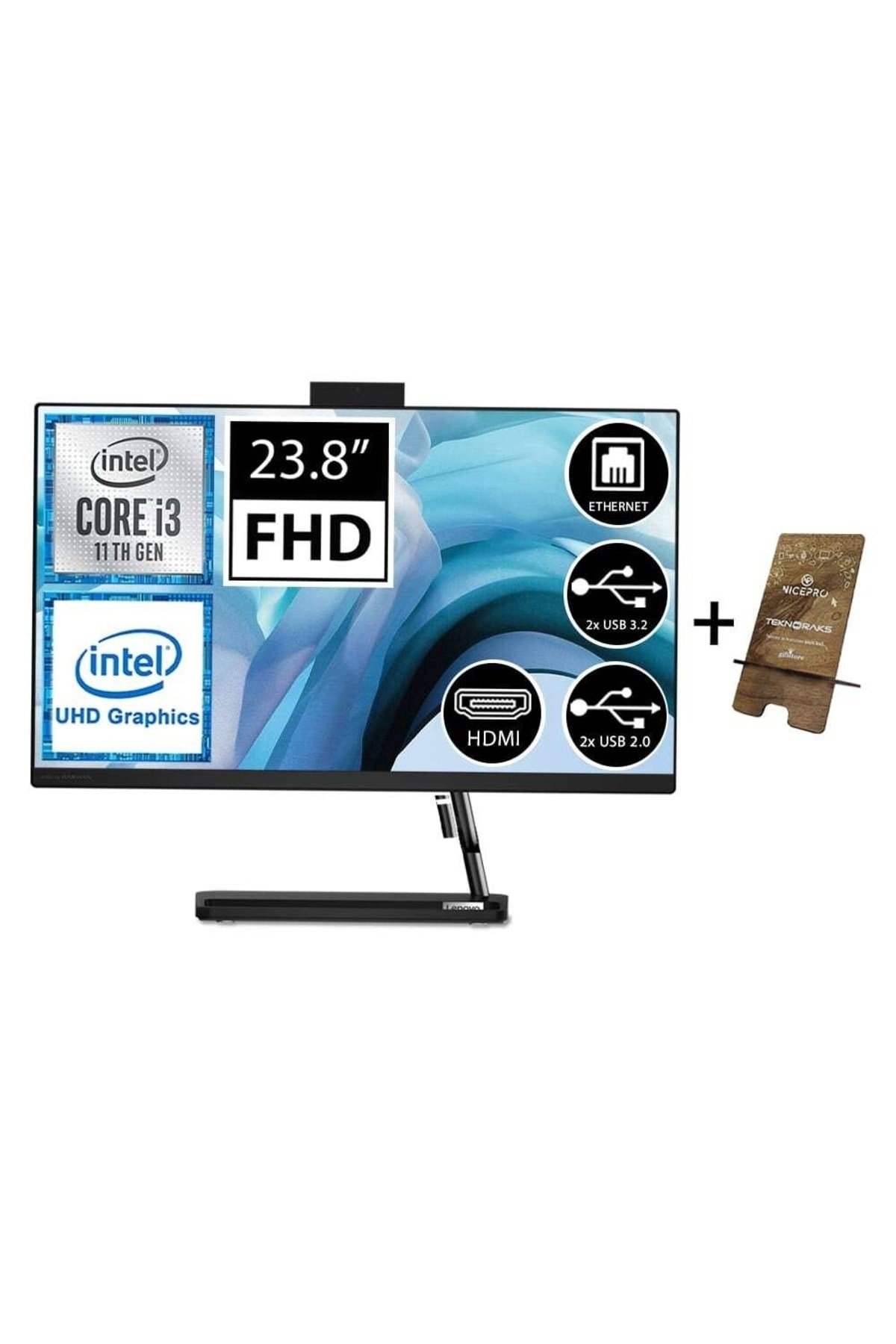 Ideacentre 3 F0g0006vtx03 I3-1115g4 8gb 1tb+256ssd 23.8