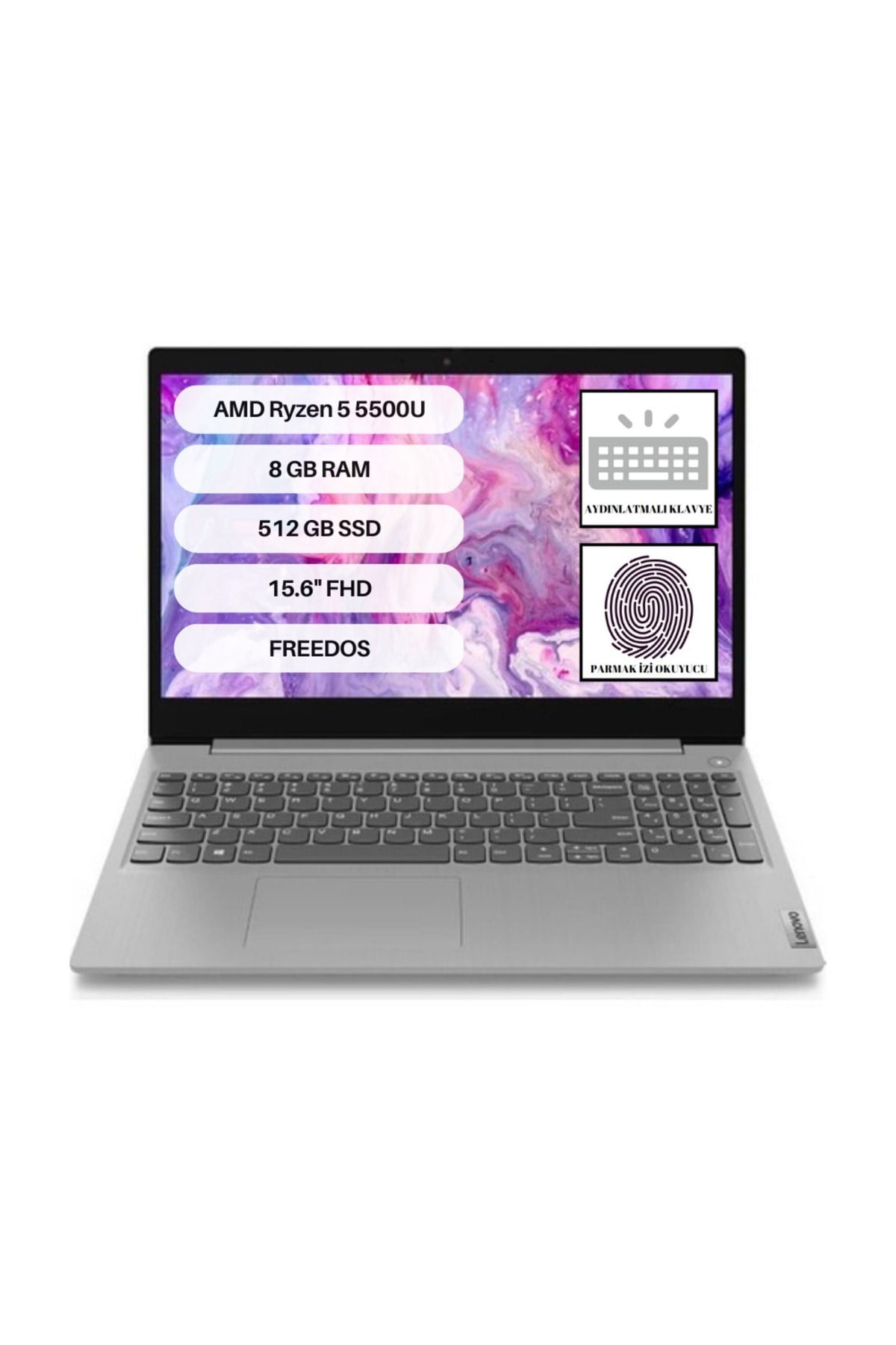 Ideapad 3 15alc6 Amd Ryzen 5 5500u 8gb 512gb Ssd Freedos 15.6