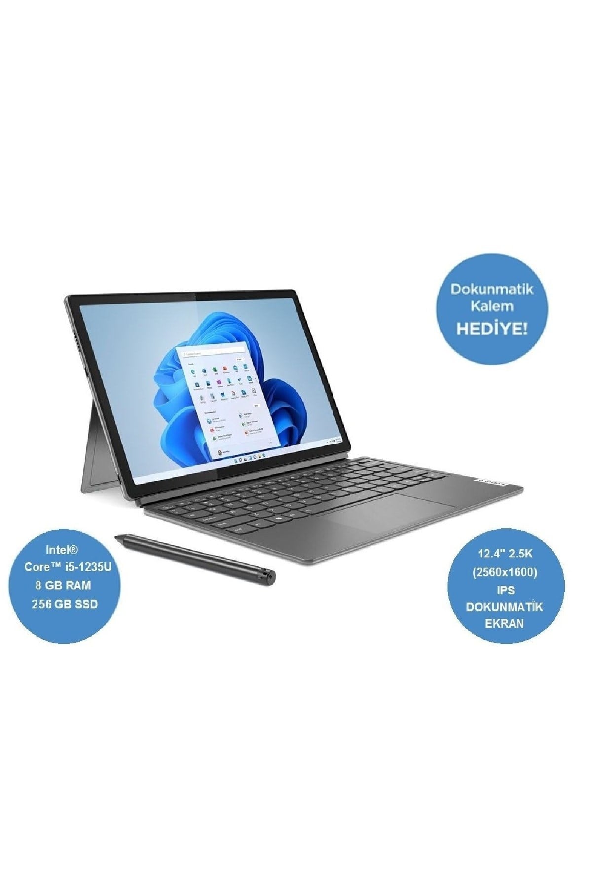 Ideapad Duet 5 12ıau7 Core™ I5-1235u 8gb 256gb Ssd Touch 12,4