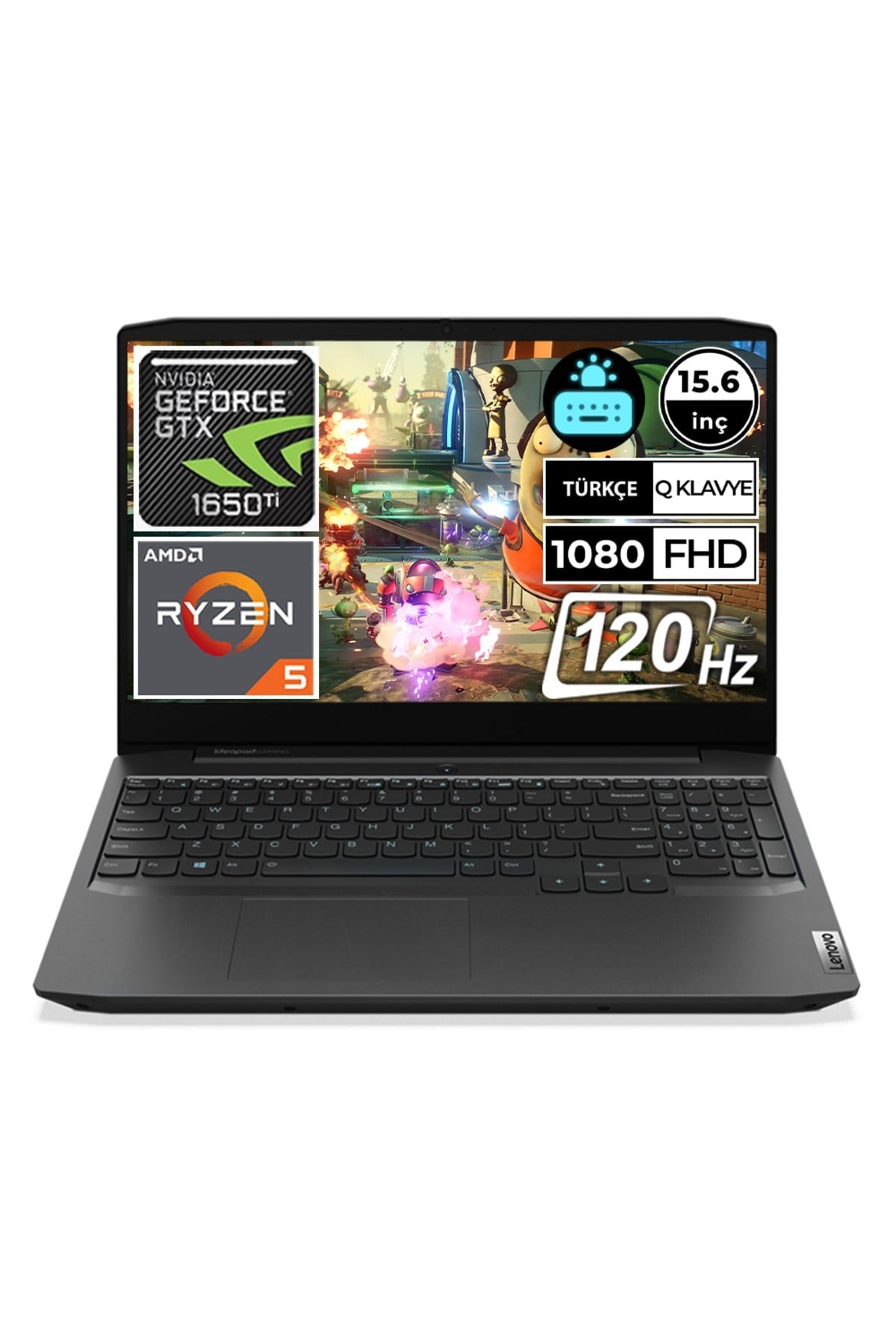 Ideapad Gaming 3 82ey00d3tx02 Ryzen5 4600h 16gb 512ssd Gtx1650ti 15.6