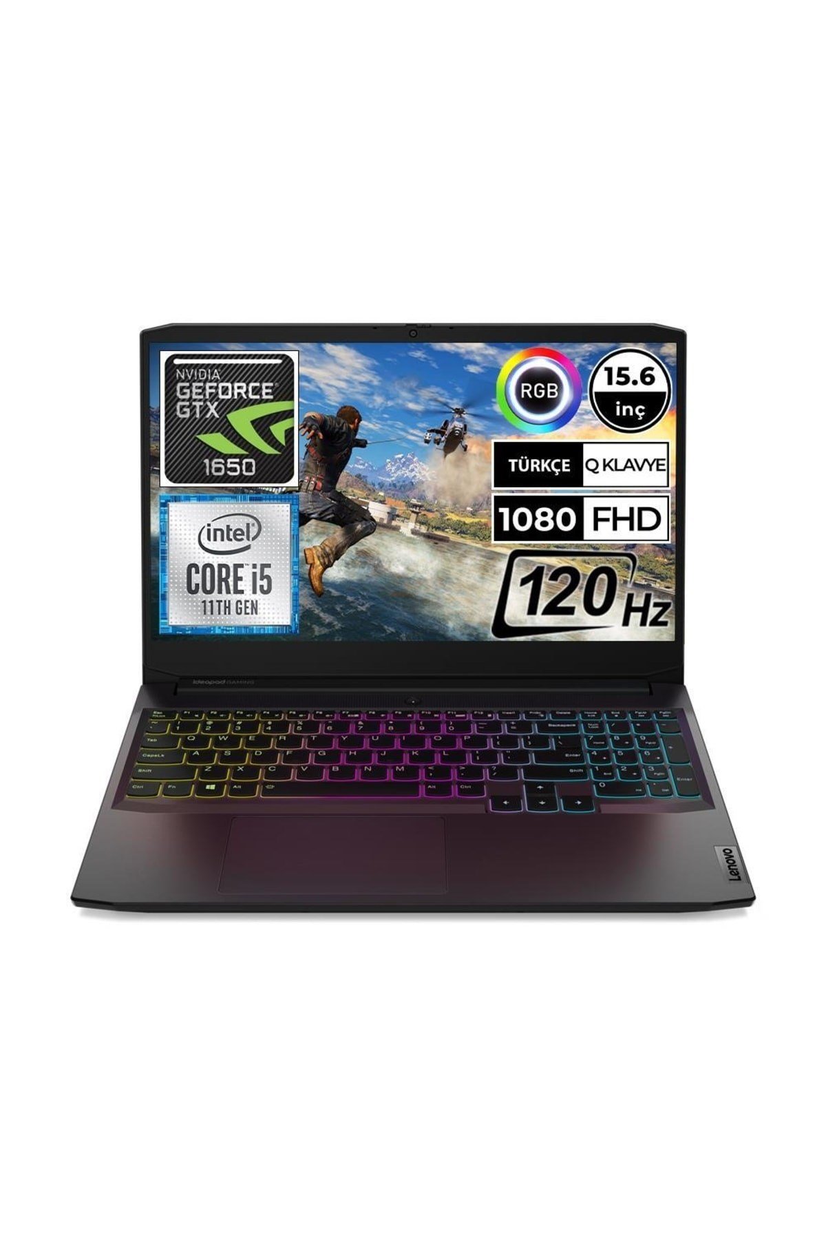 Ideapad Gaming 3 82k100cttx07 I5-11300h 64gb 1tbssd Gtx1650 15.6
