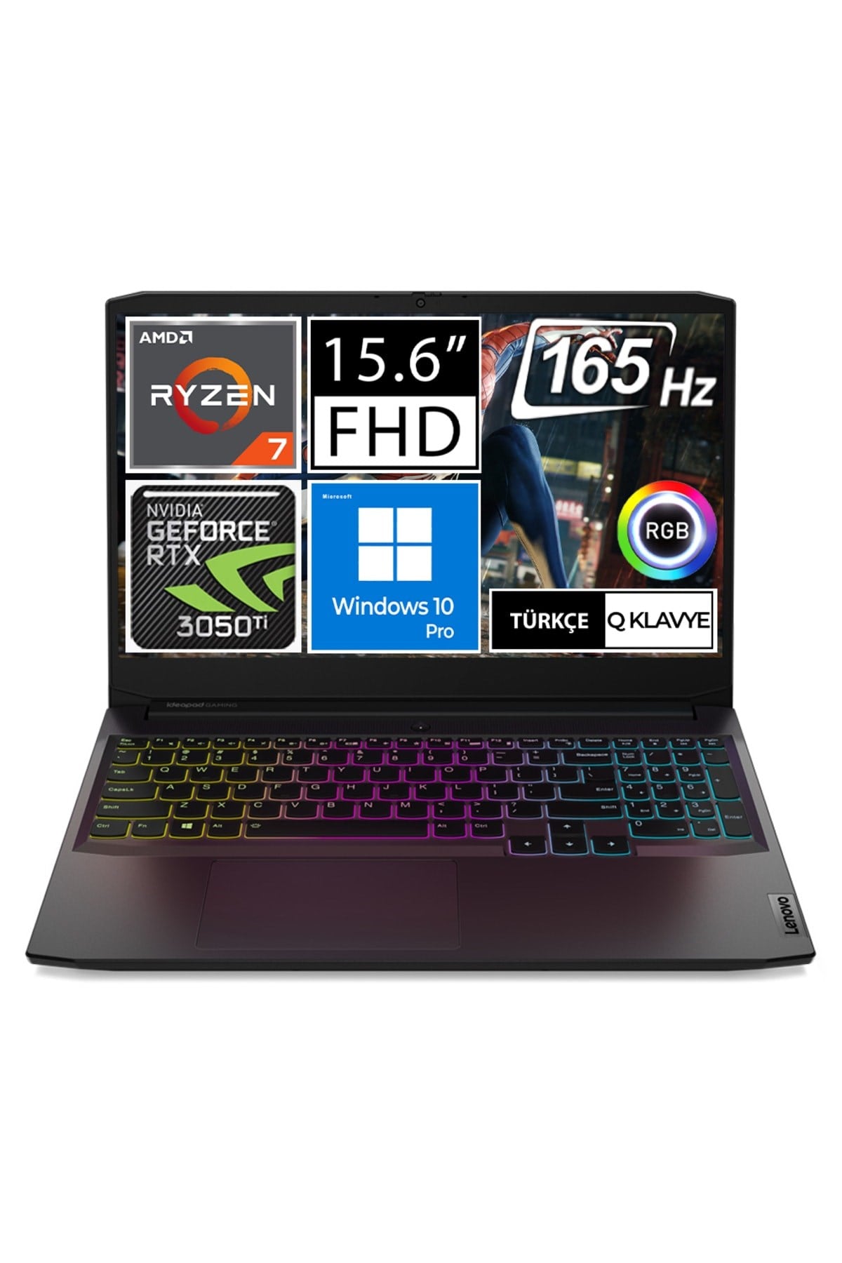 Ideapad Gaming 3 82k200jwtx10 Ryzen7 5800h 32gb 512ssd Rtx3050ti 15.6