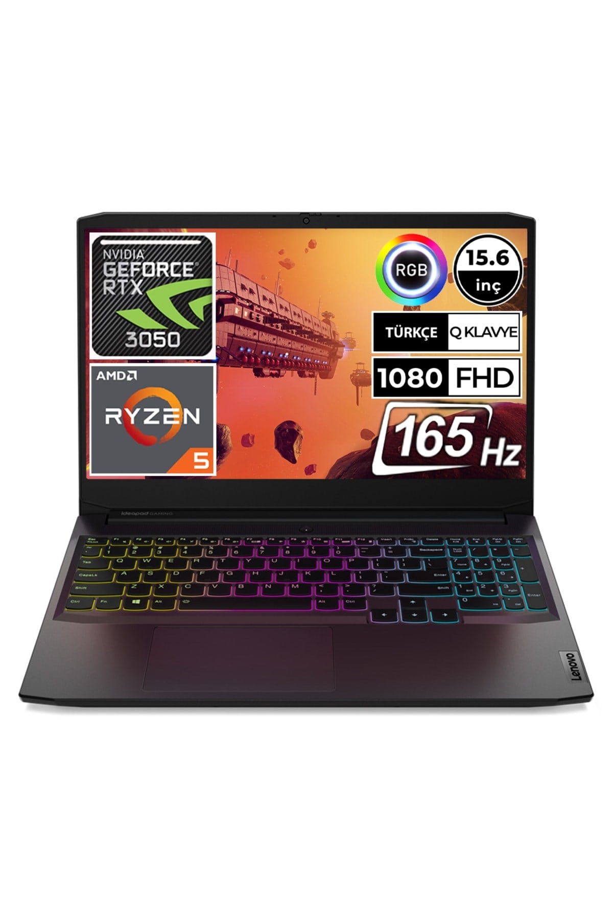 Ideapad Gaming 3 82k200k6tx Ryzen5 5600h 8gb 512ssd Rtx3050 15.6