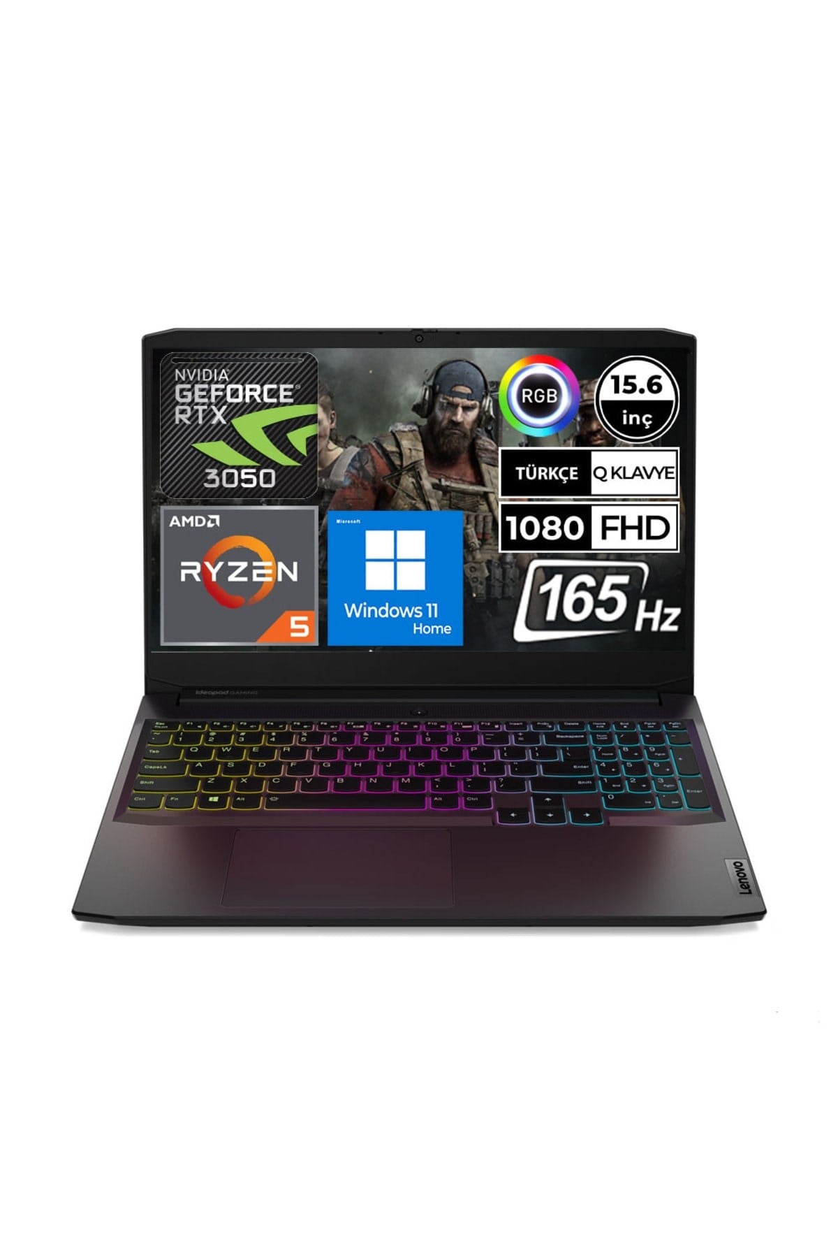 Ideapad Gaming 3 82k201p5tx03 Ryzen5 5600h 32gb 512ssd Rtx3050 15.6